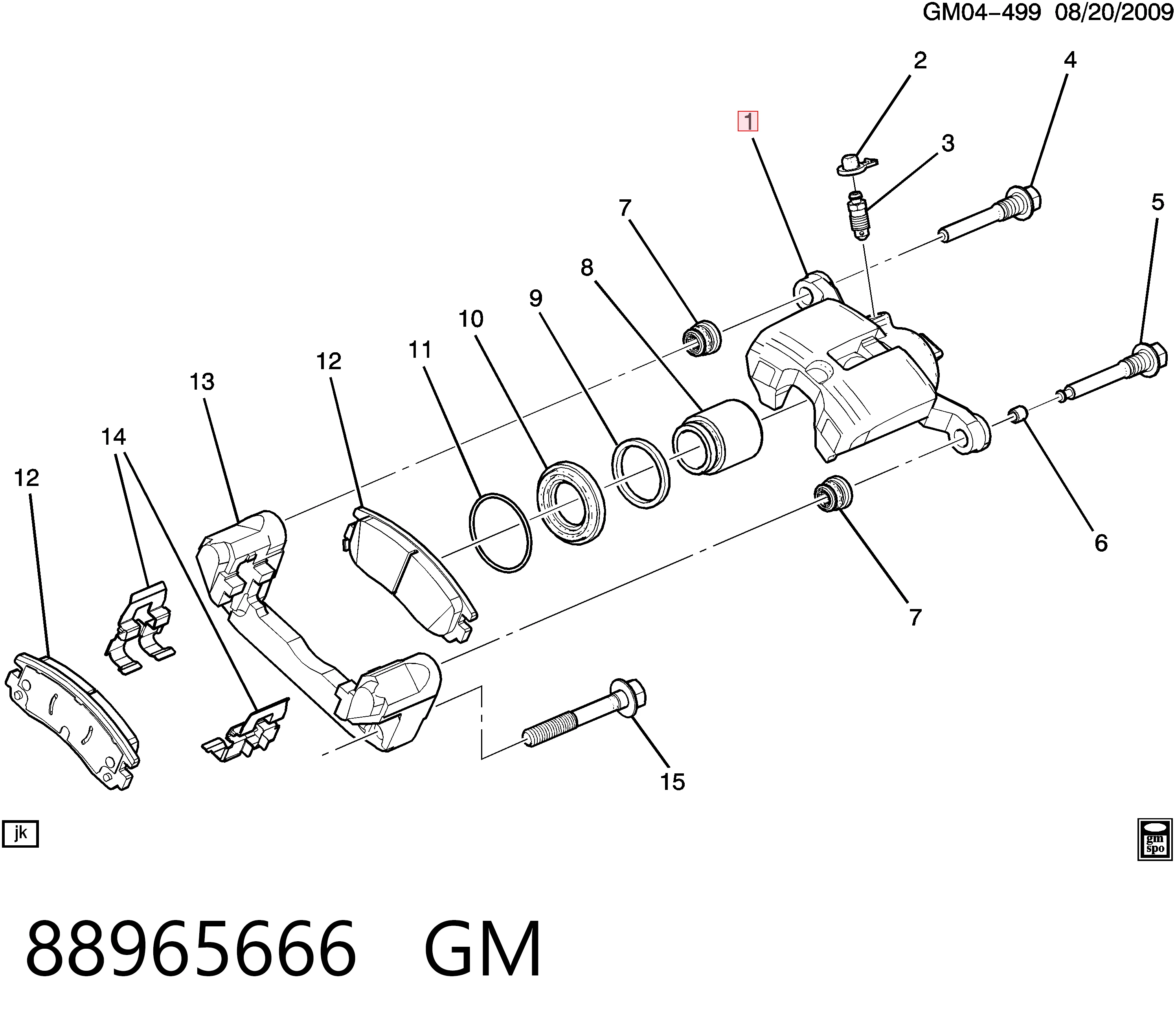 Ремкомплект супорту гальмівного заднього Subaru Impreza I седан (GC) (1992 - 2000) ціна, від 19.21 USD