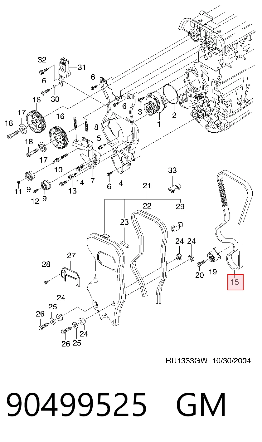 Купити 1987948779 Bosch Ремінь газорозподільного механізму