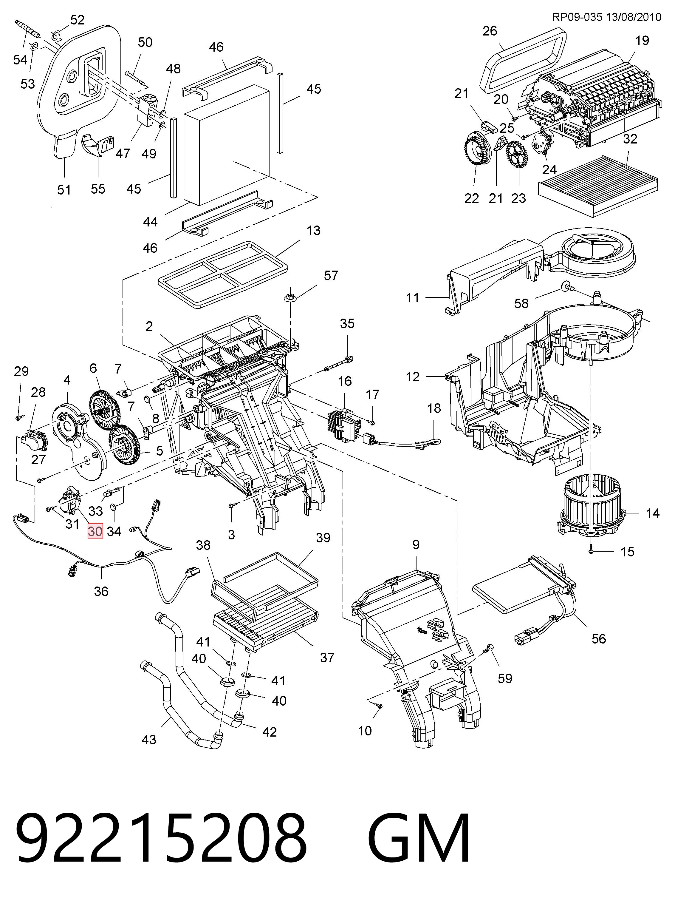 92215208 General Motors Мотор заслінки печі