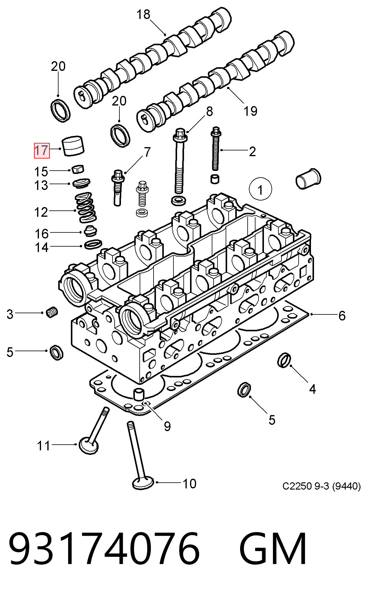 Гідрокомпенсатор 9117905 Opel