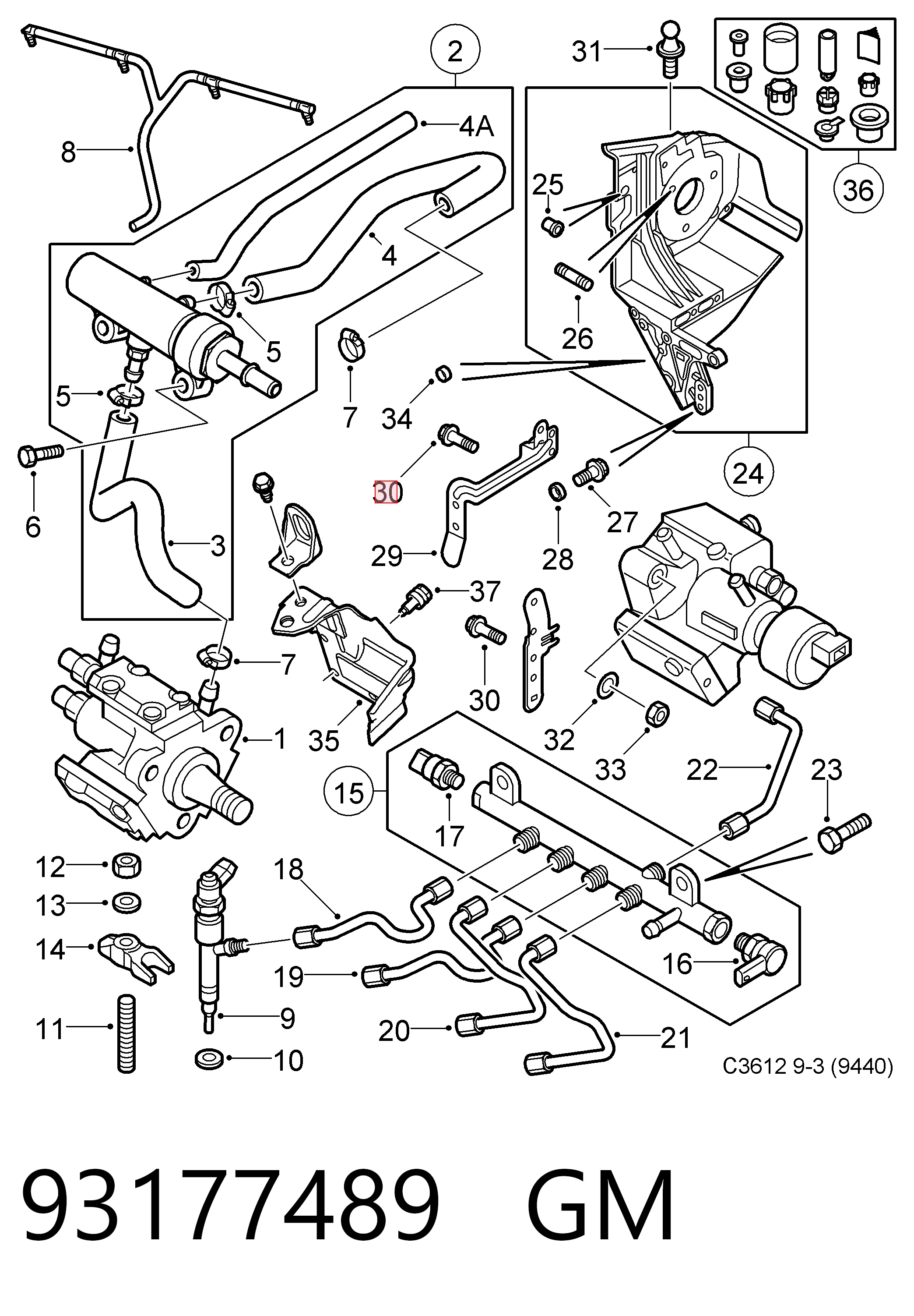 71777824 Peugeot/Citroen Ланцюг ГРМ, комплект