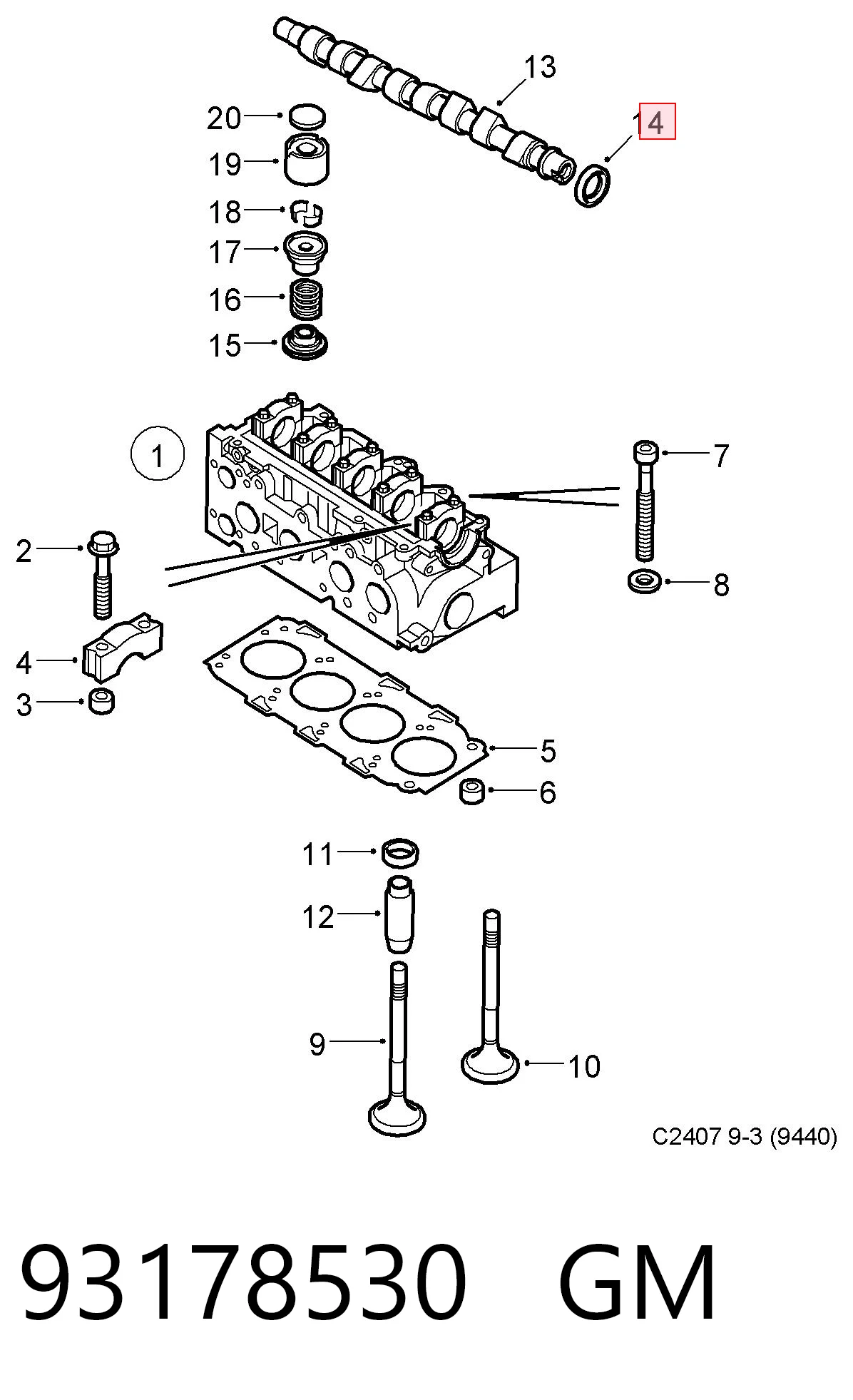 7700743160 Renault (RVI) Сальник двигуна, распредвала
