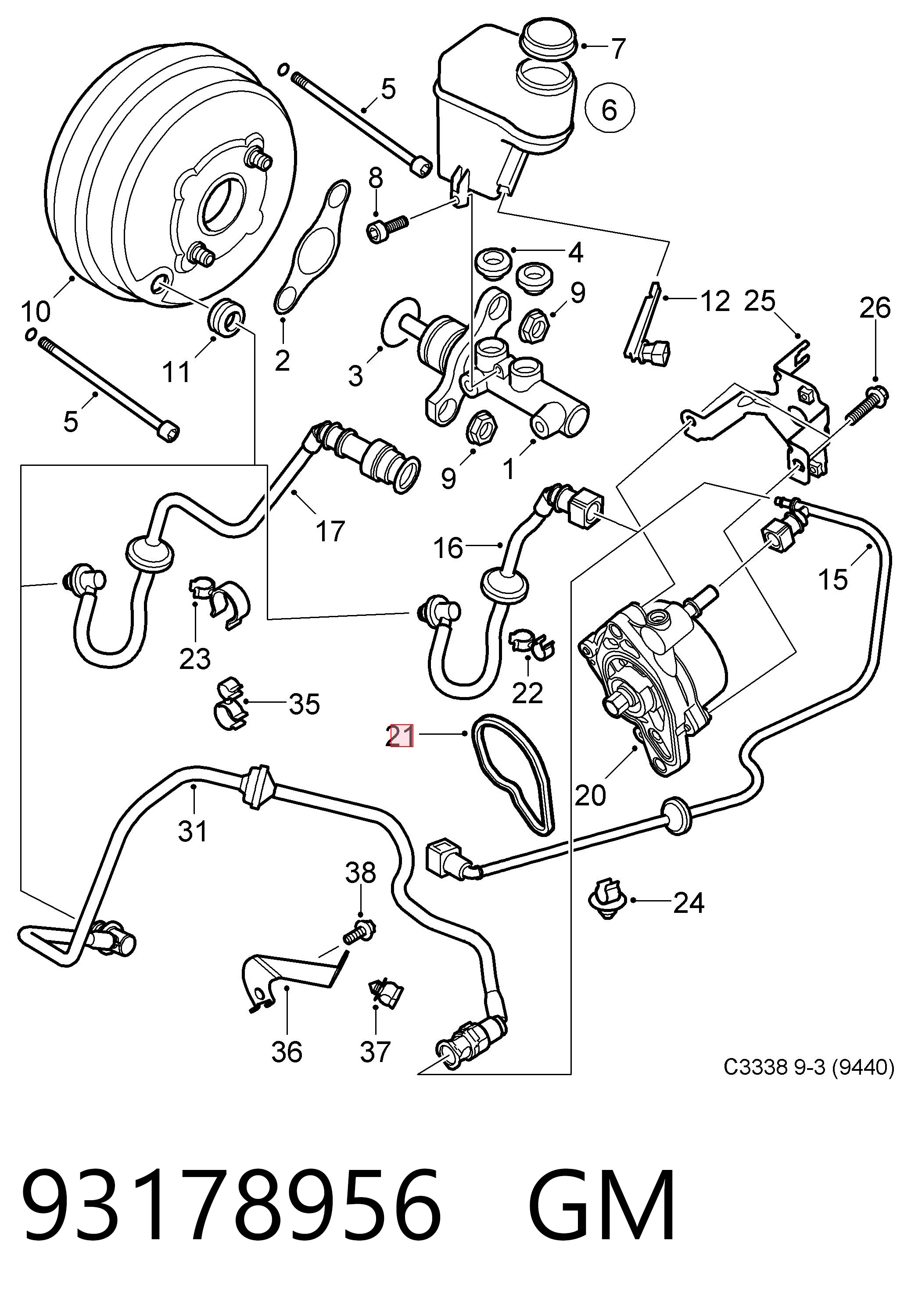 Купити 93178956 Peugeot/Citroen 