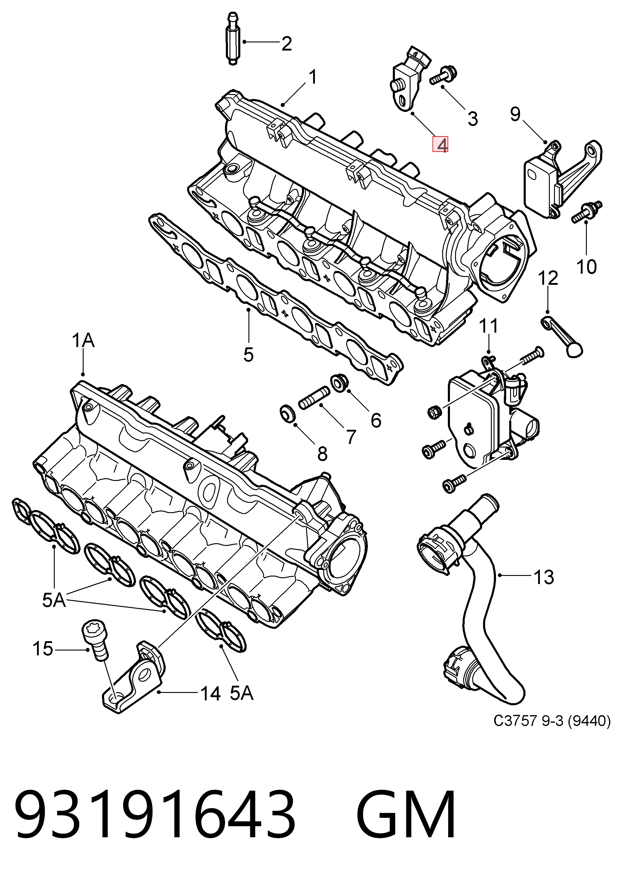 2852821 NEW Holland Датчик наддува