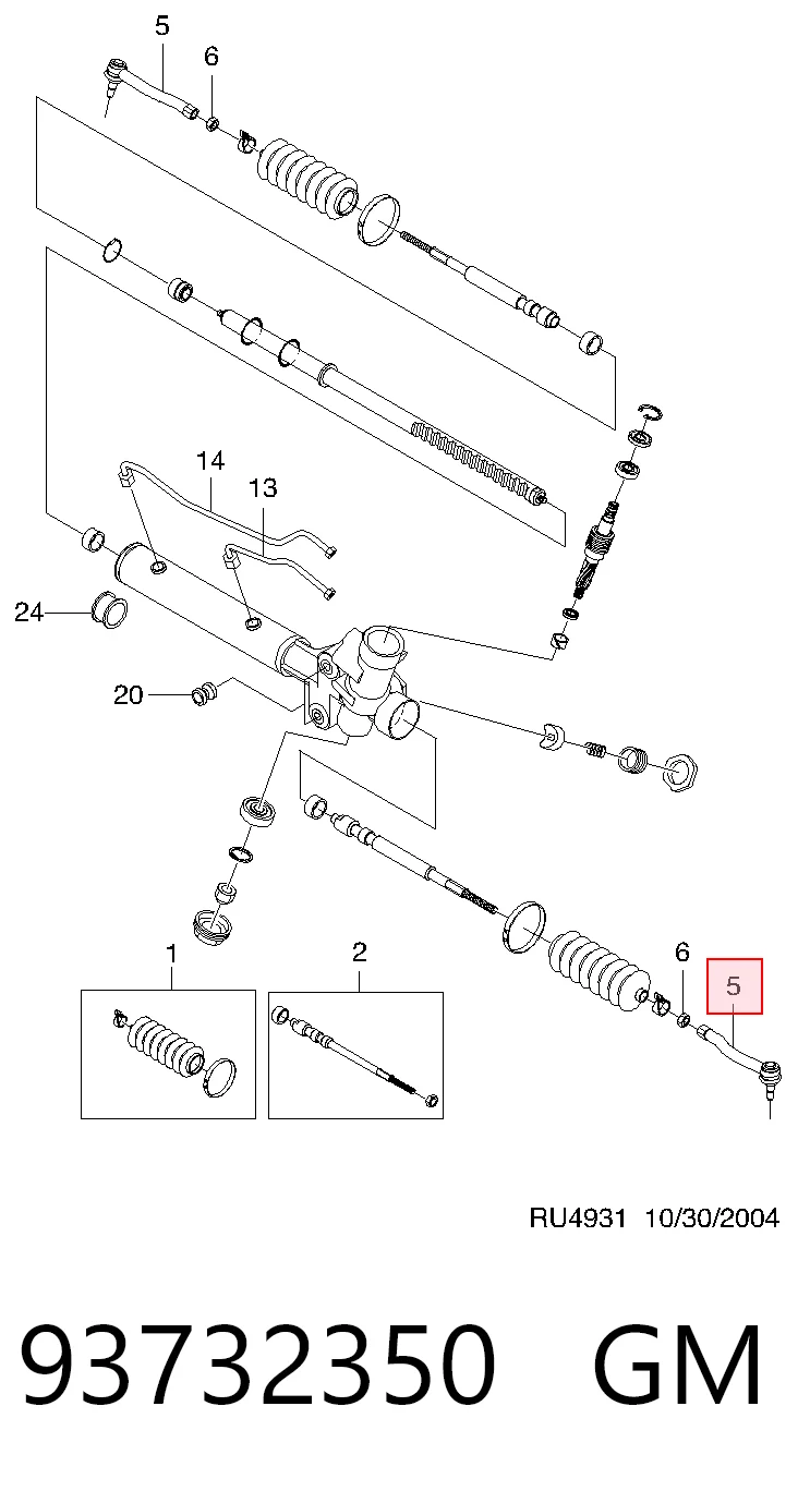 Наконечник рульовий Glober 613452 ціна, від 9.19 USD