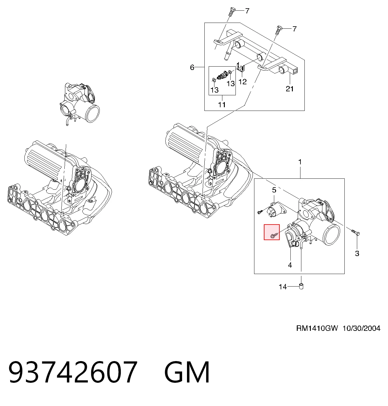 Клапан холостого ходу Daewoo Matiz хетчбек (KLYA) (1998 - 2008) ціна, від 11.99 USD