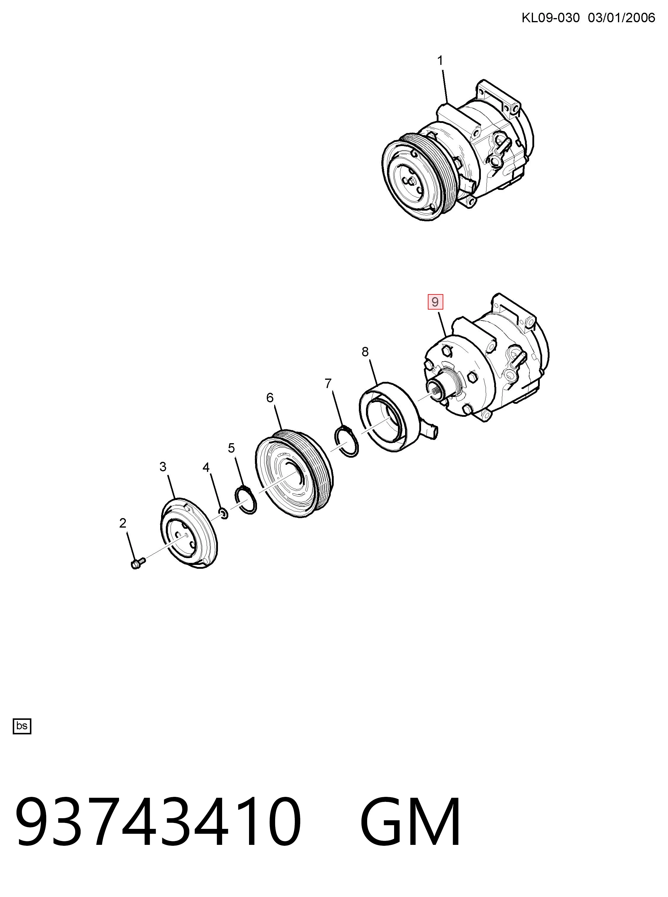 4813543 Renault (RVI) Компресор холодоагенту