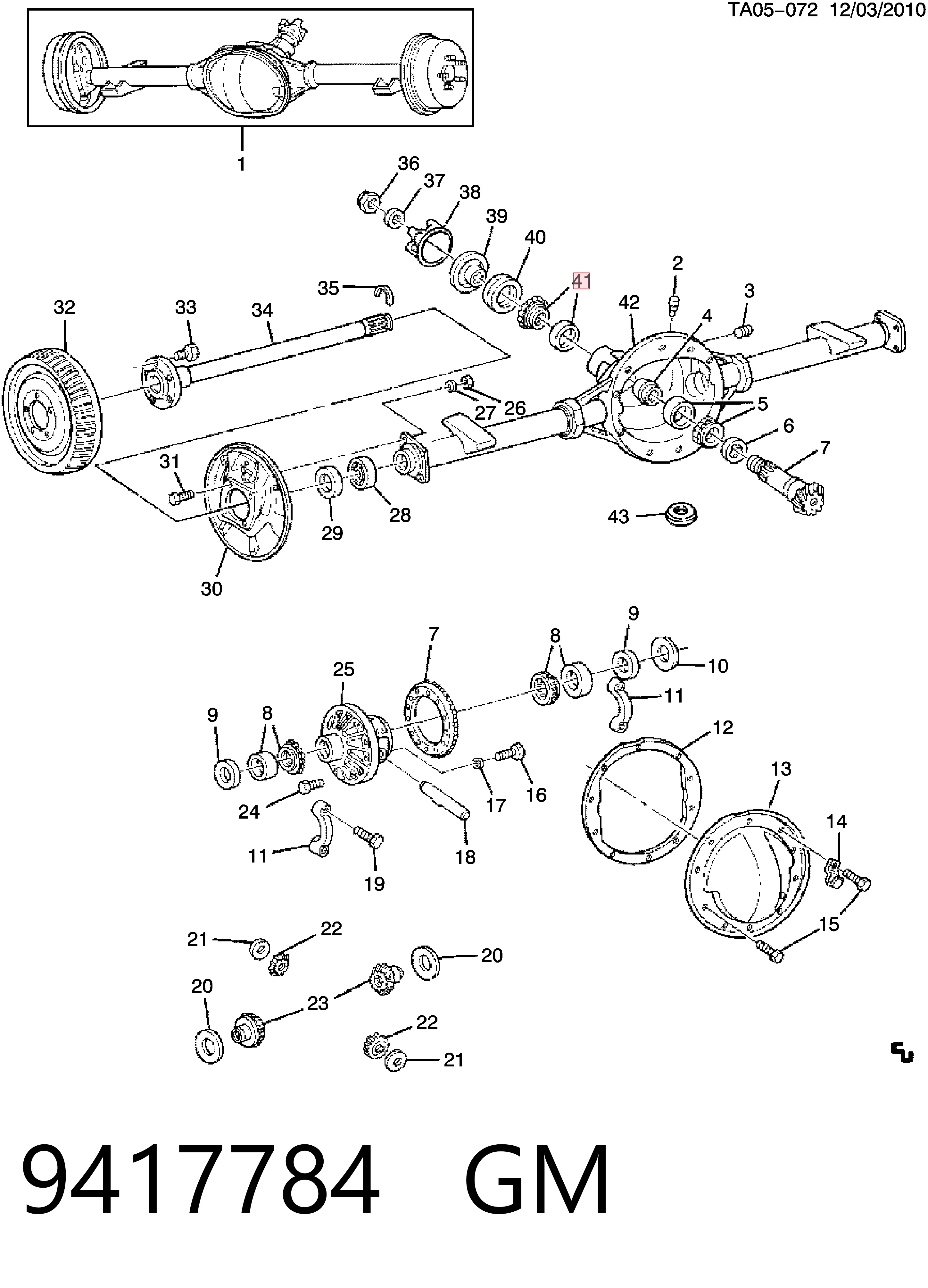 1L2Z1202BA Ford Підшипник хвостовика перед./зад. моста, зовнішній
