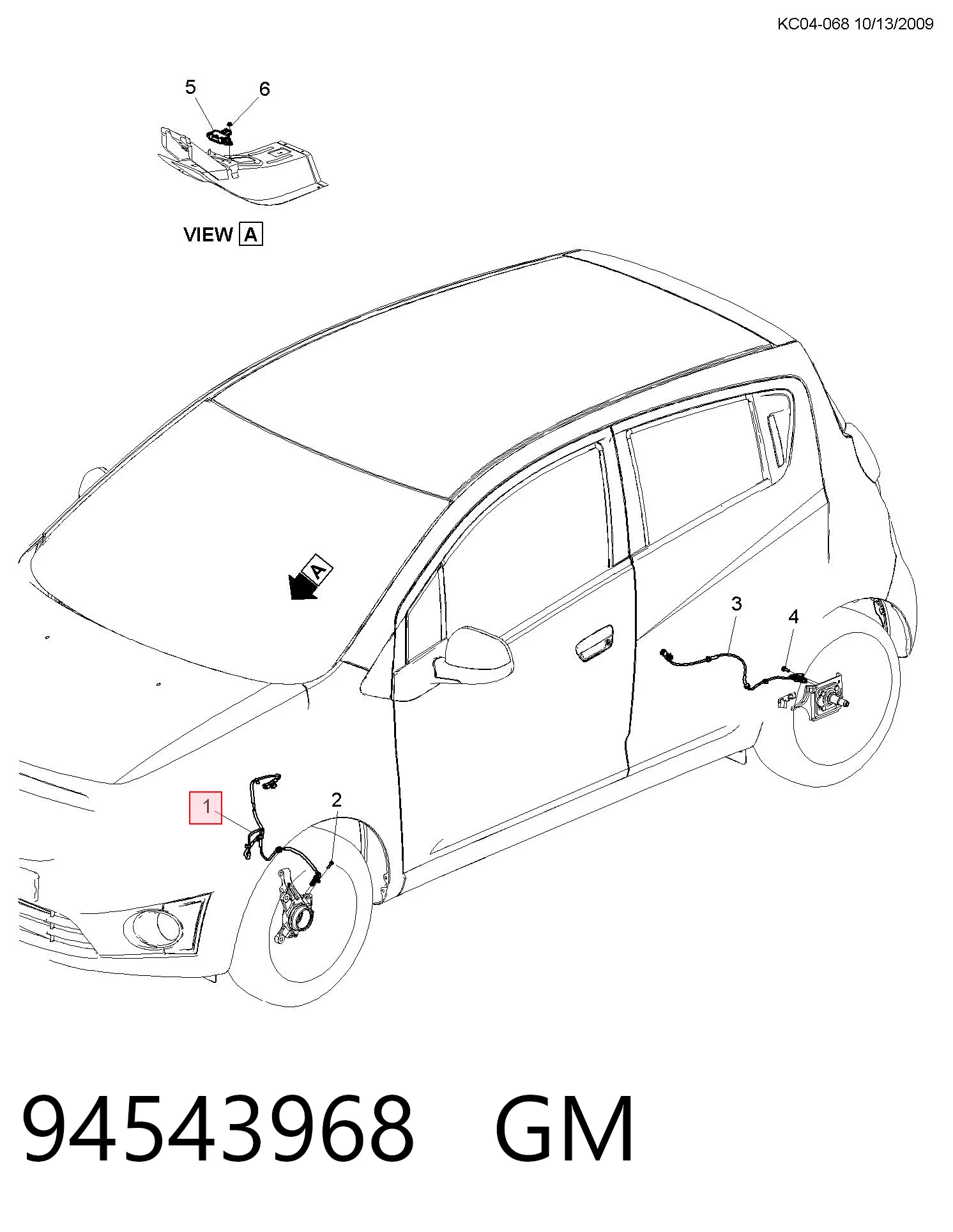 Датчик ABS передній лівий Opel 95937220 ціна, від 15.54 USD