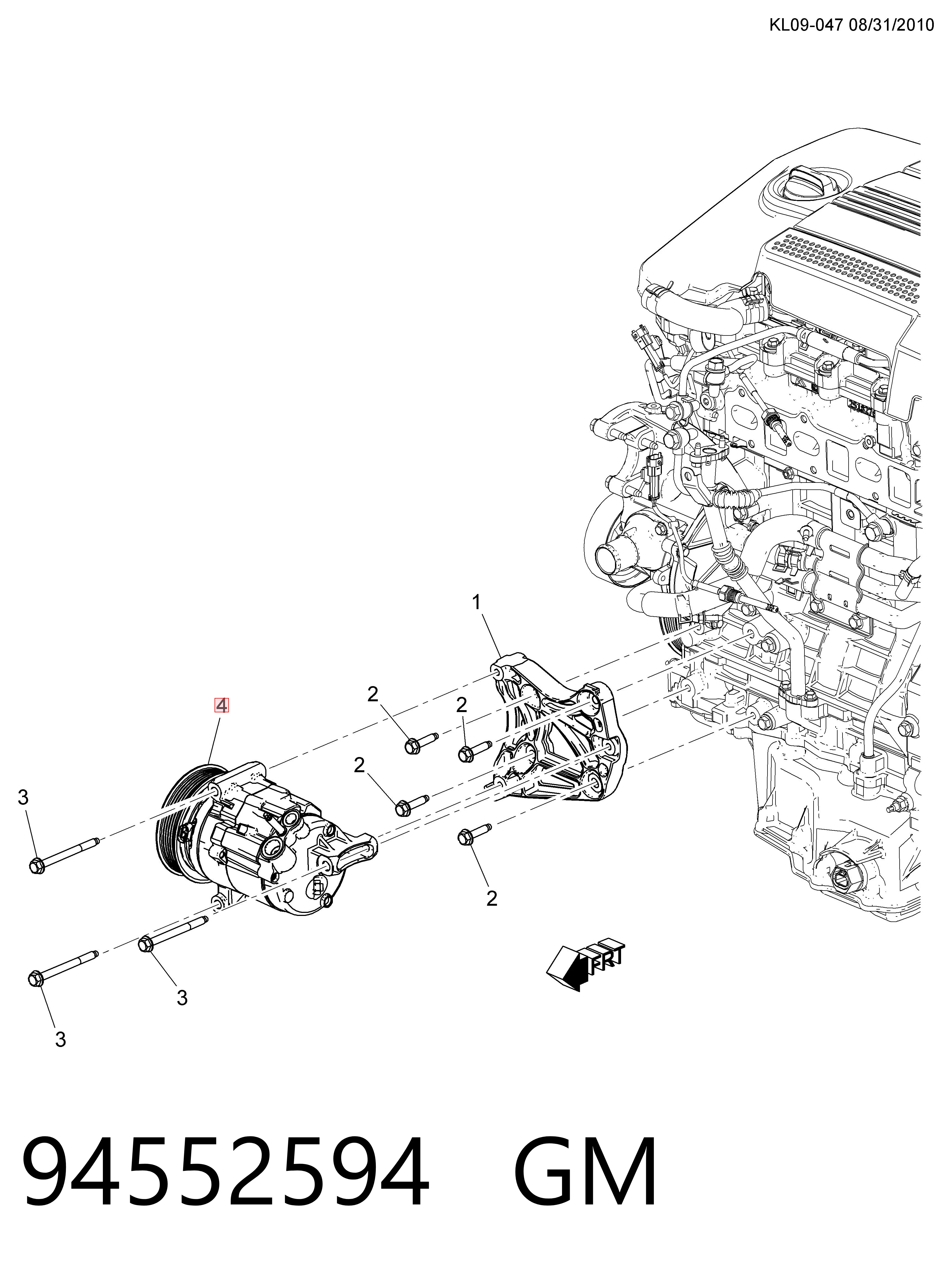 Компресор кондиціонера 95935304 Peugeot/Citroen