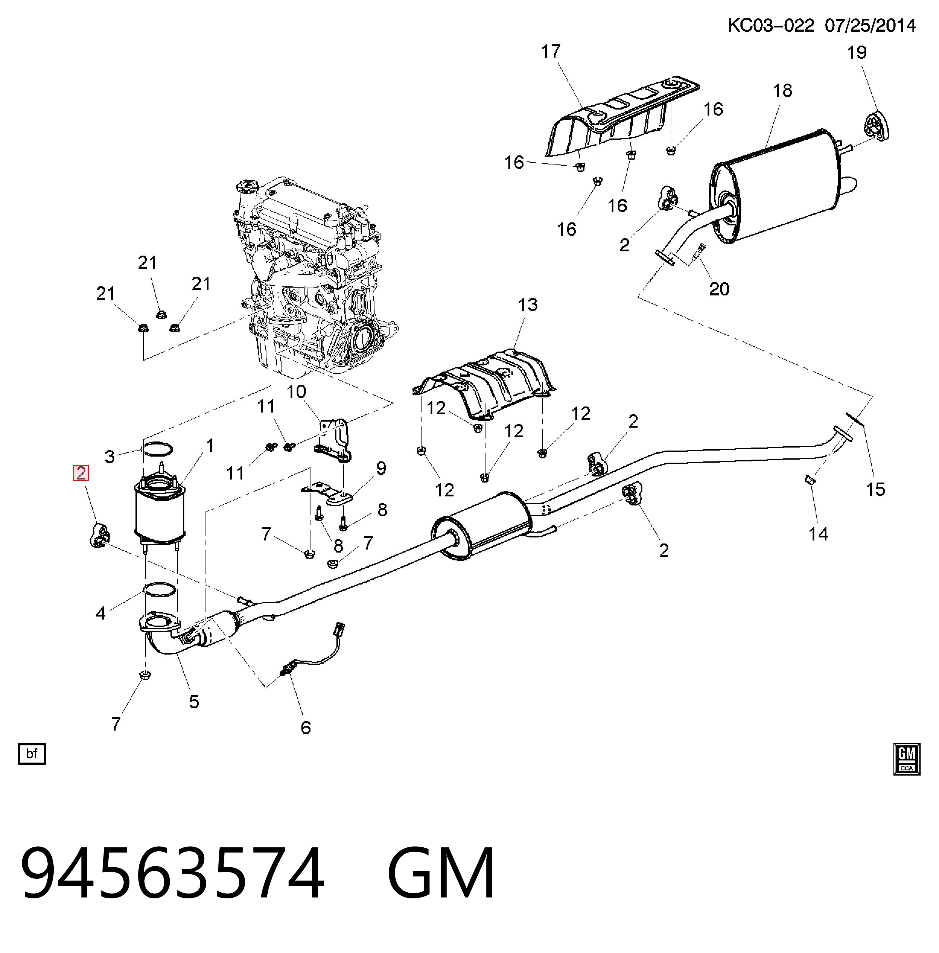 Подушка кріплення глушника Chrysler MB906124