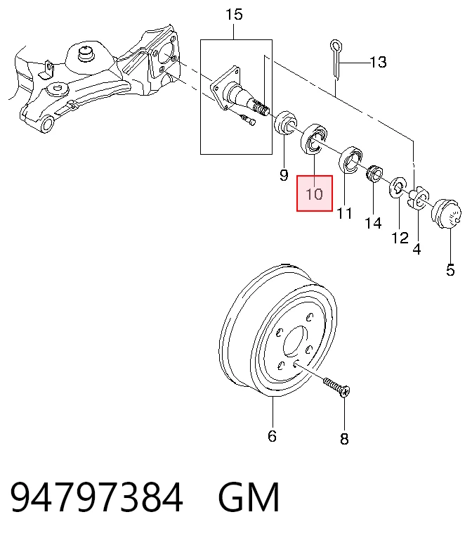 Підшипник маточини задньої, внутрішній 4065 Febi
