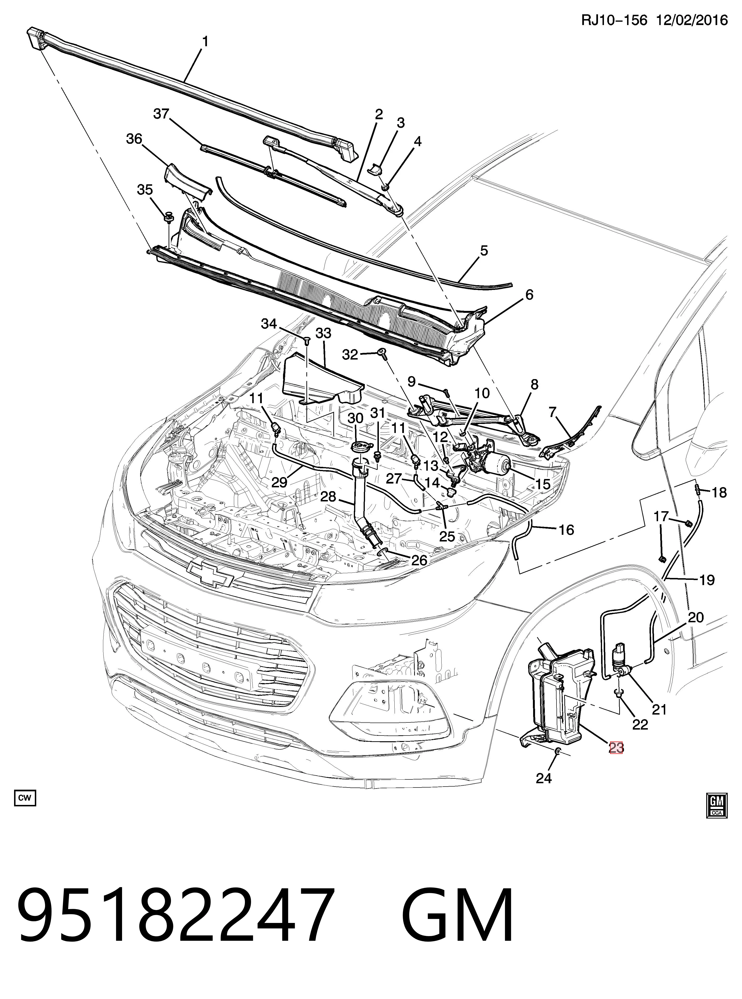 95182247 Peugeot/Citroen Бачок склоомивача