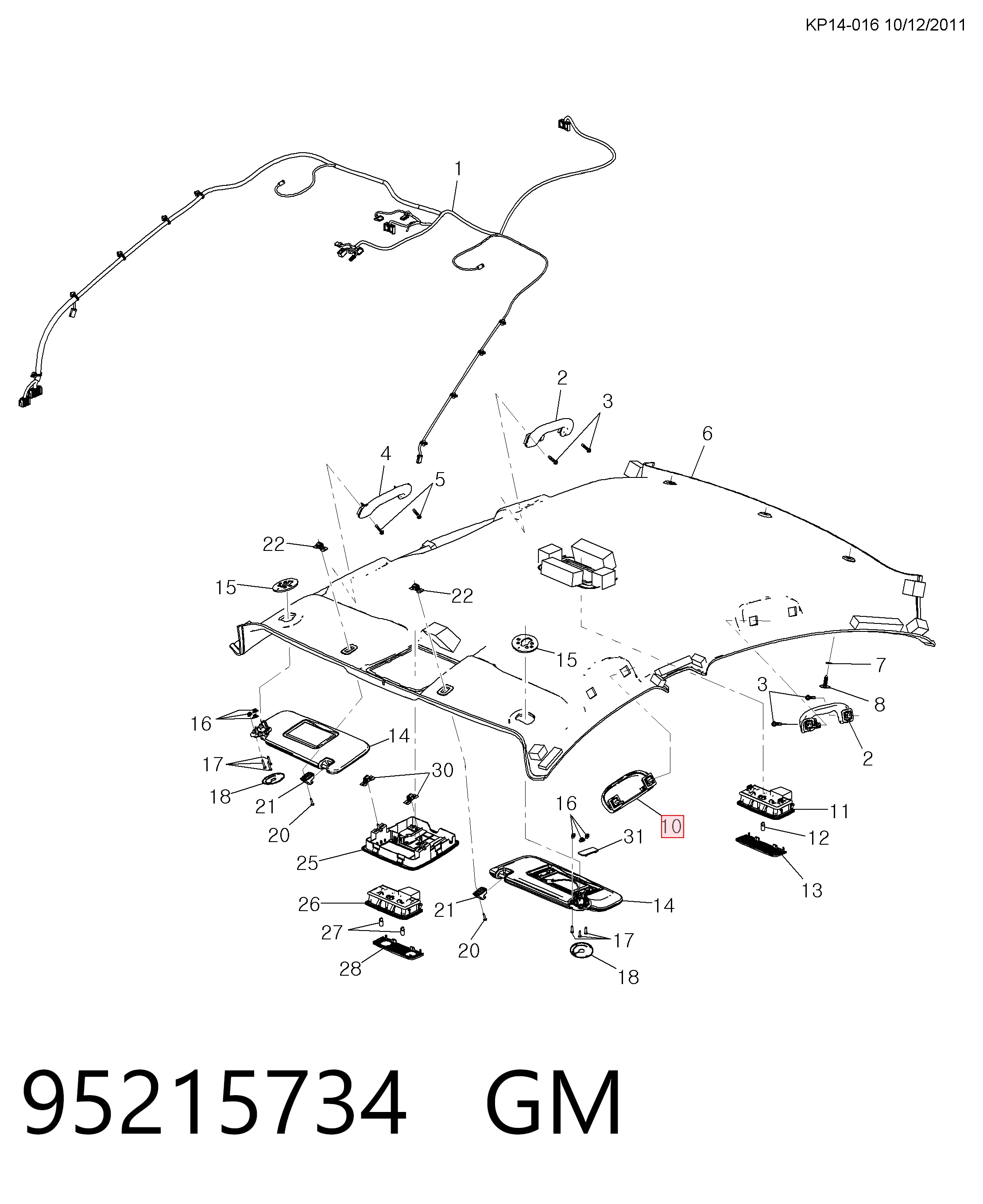 95126940 Opel Футляр для окулярів
