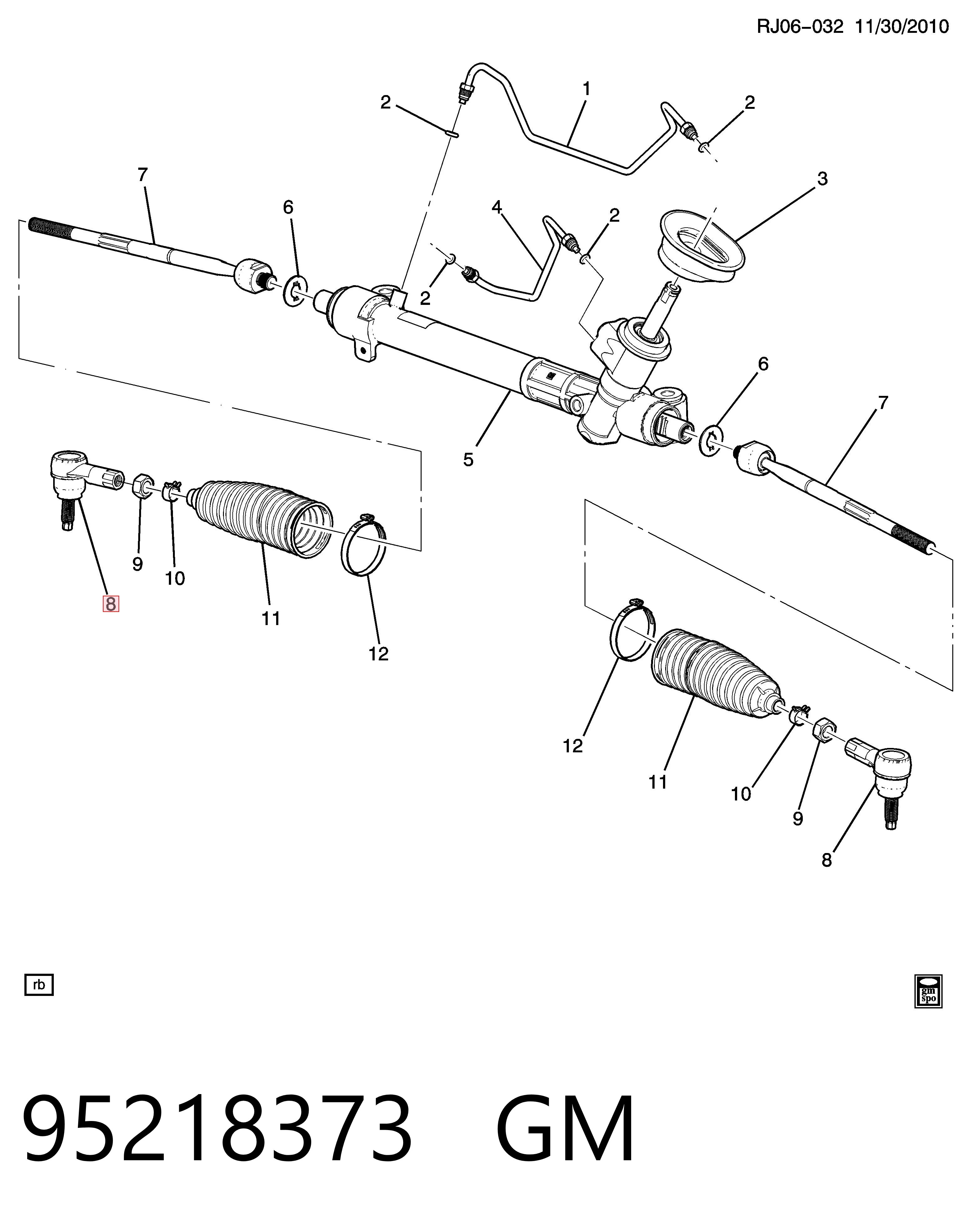 Купити SSP0341 Magneti Marelli Рульовий наконечник