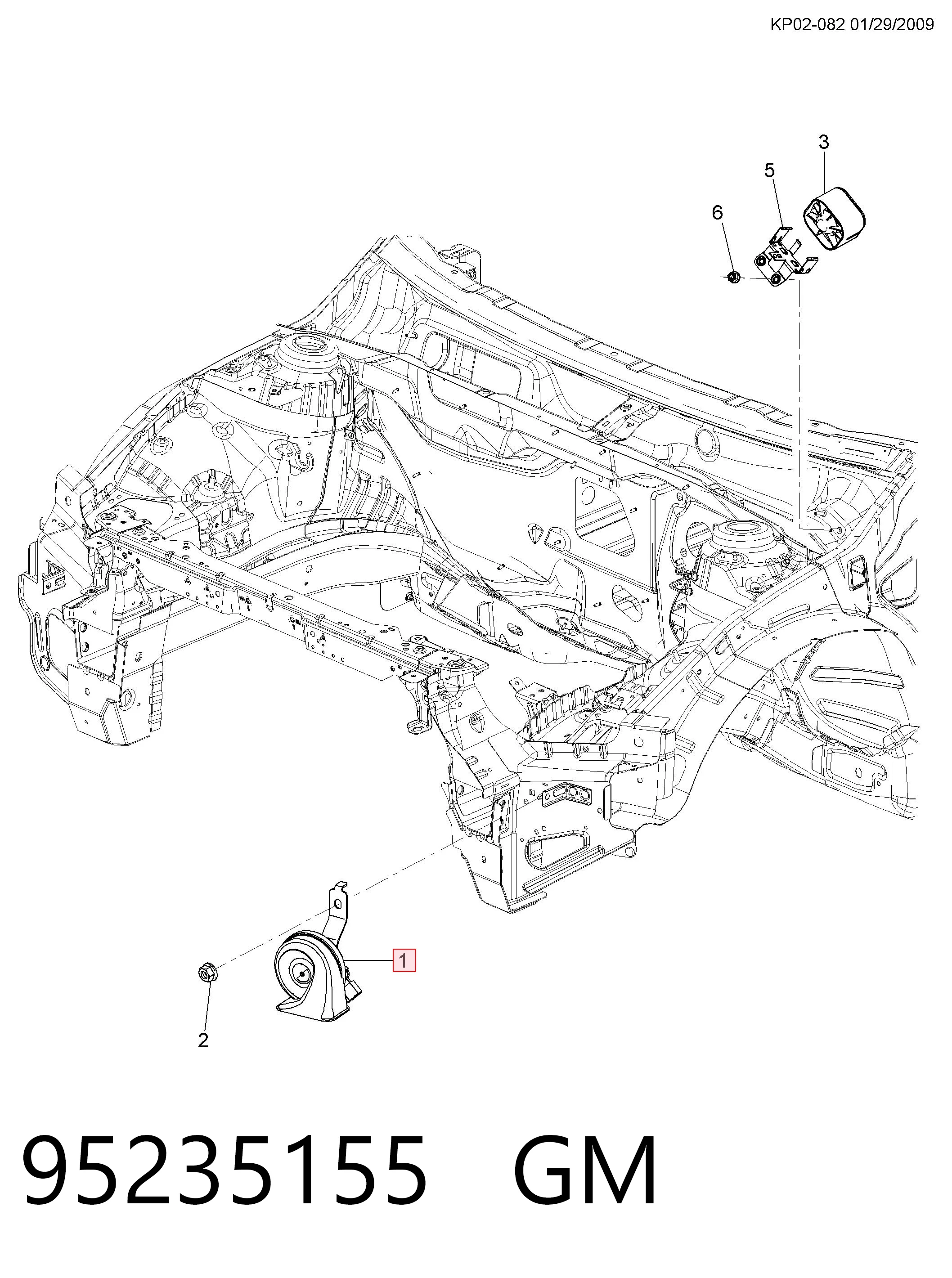 Купити 95235155 Peugeot/Citroen 