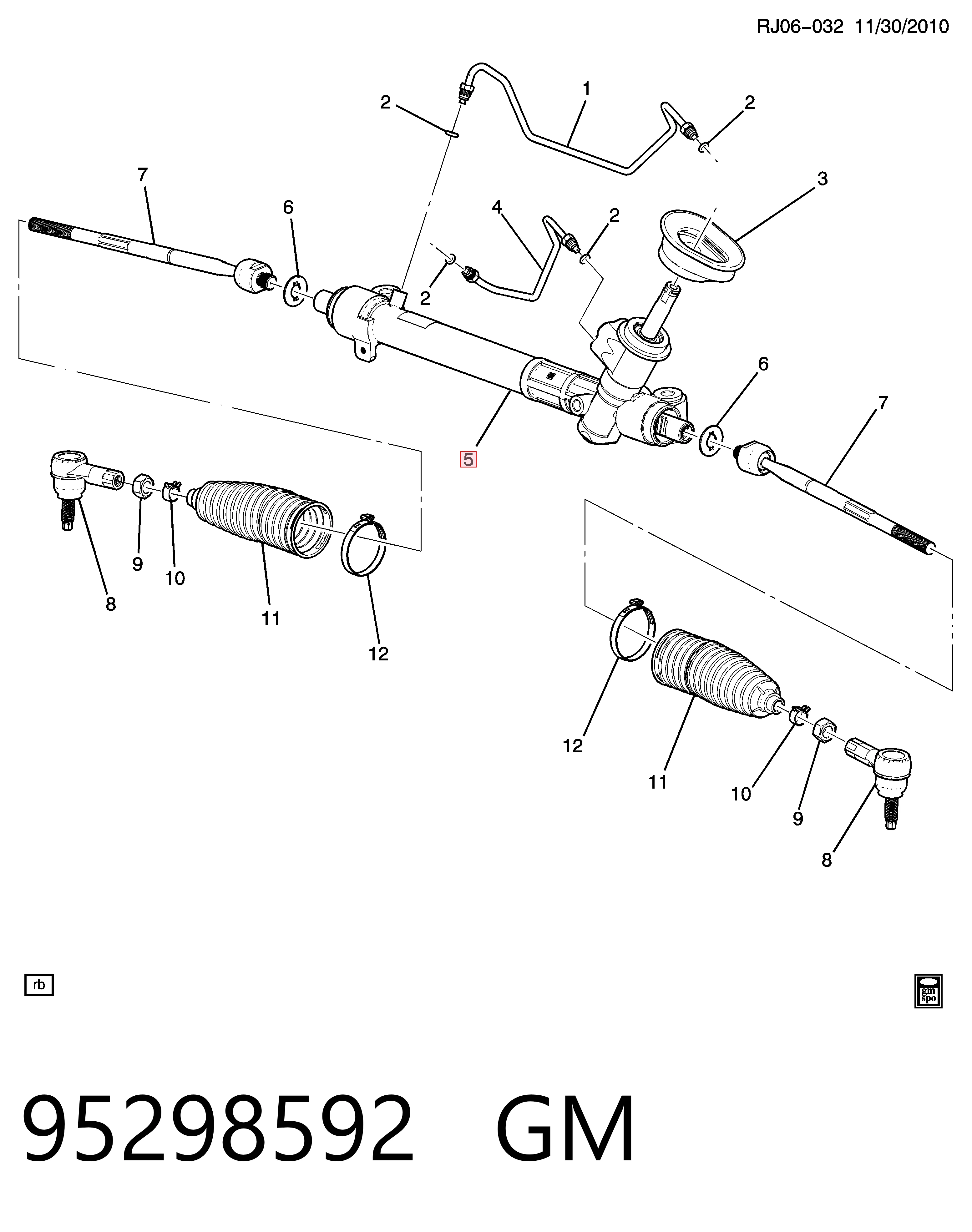 R2107 Motorherz Рейковий рульовий механізм