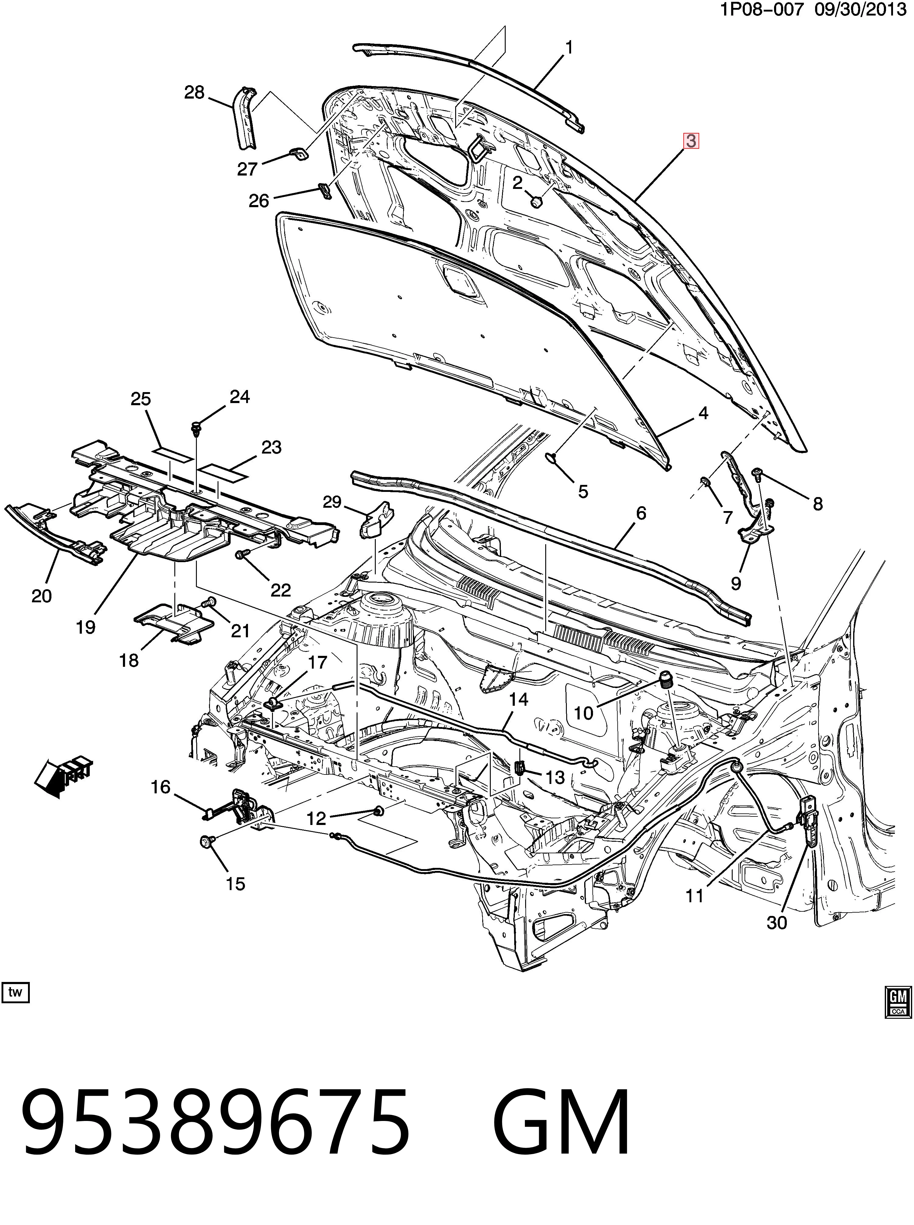 Капот Opel 94537888 ціна, від 151.69 USD