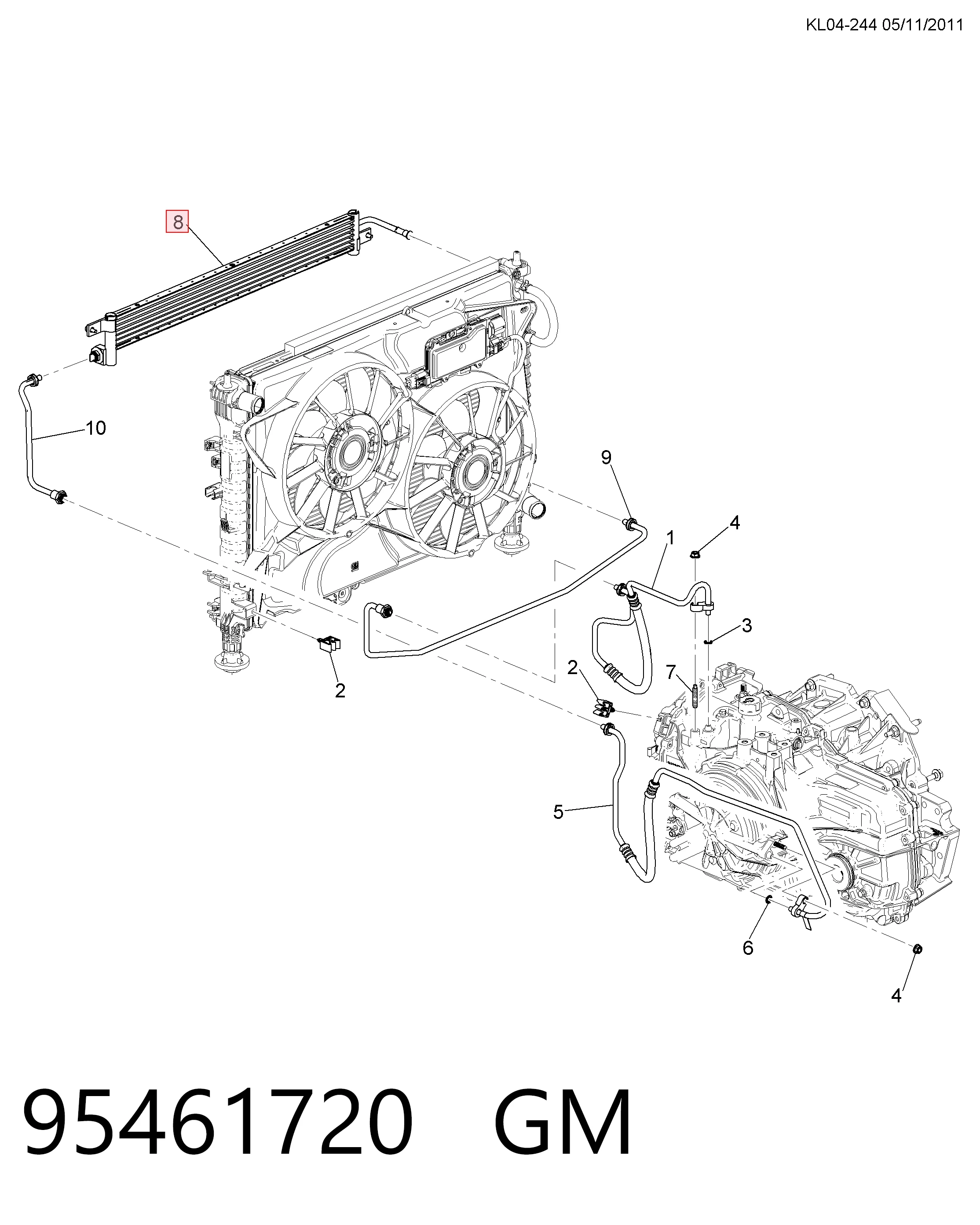 Радіатор охолодження, АКПП Peugeot/Citroen 95280471 ціна, від 108.33 USD
