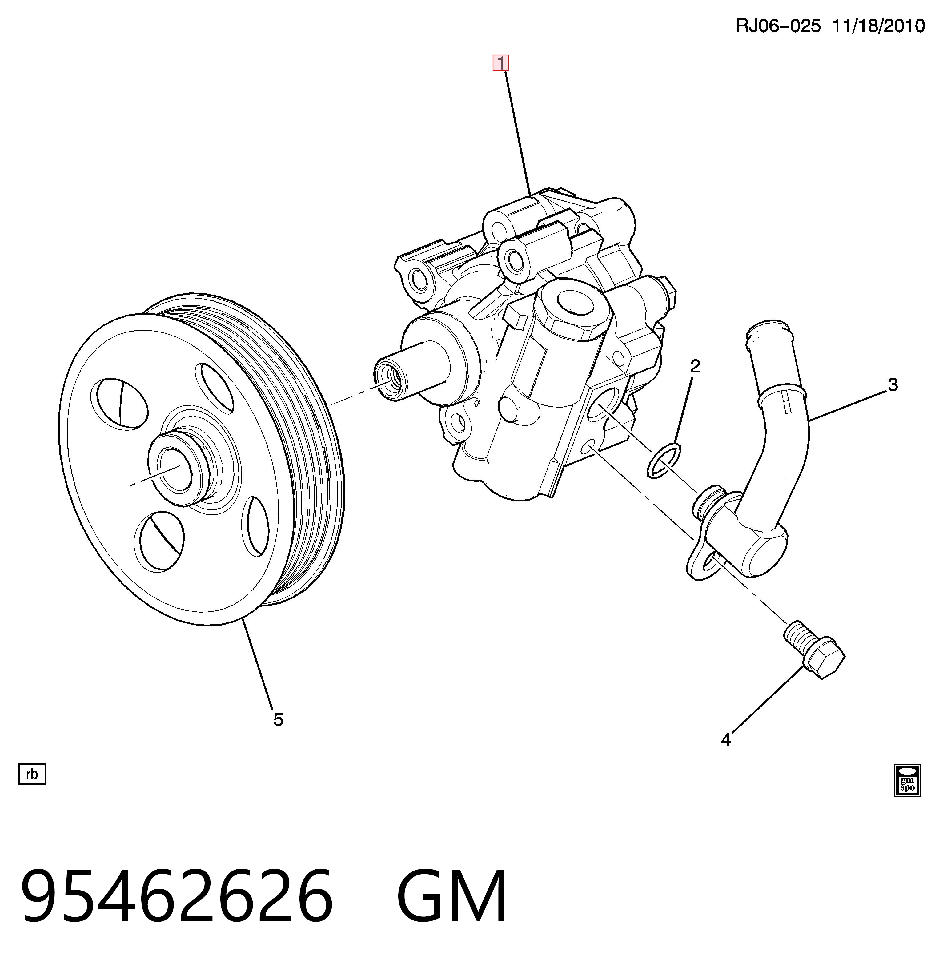  Насос ГУР Chevrolet Aveo 3