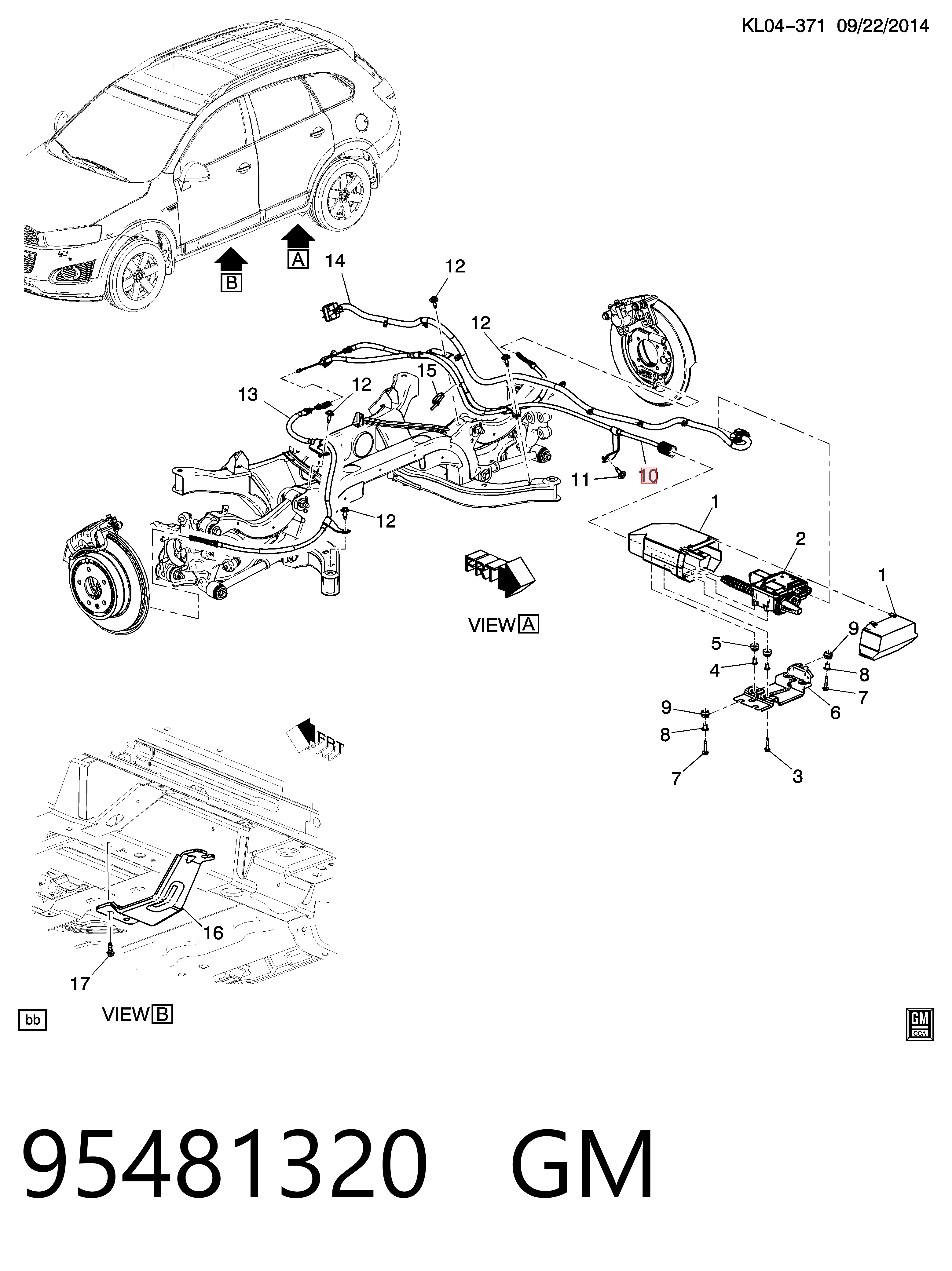 95351025 Peugeot/Citroen Трос ручника задній лівий