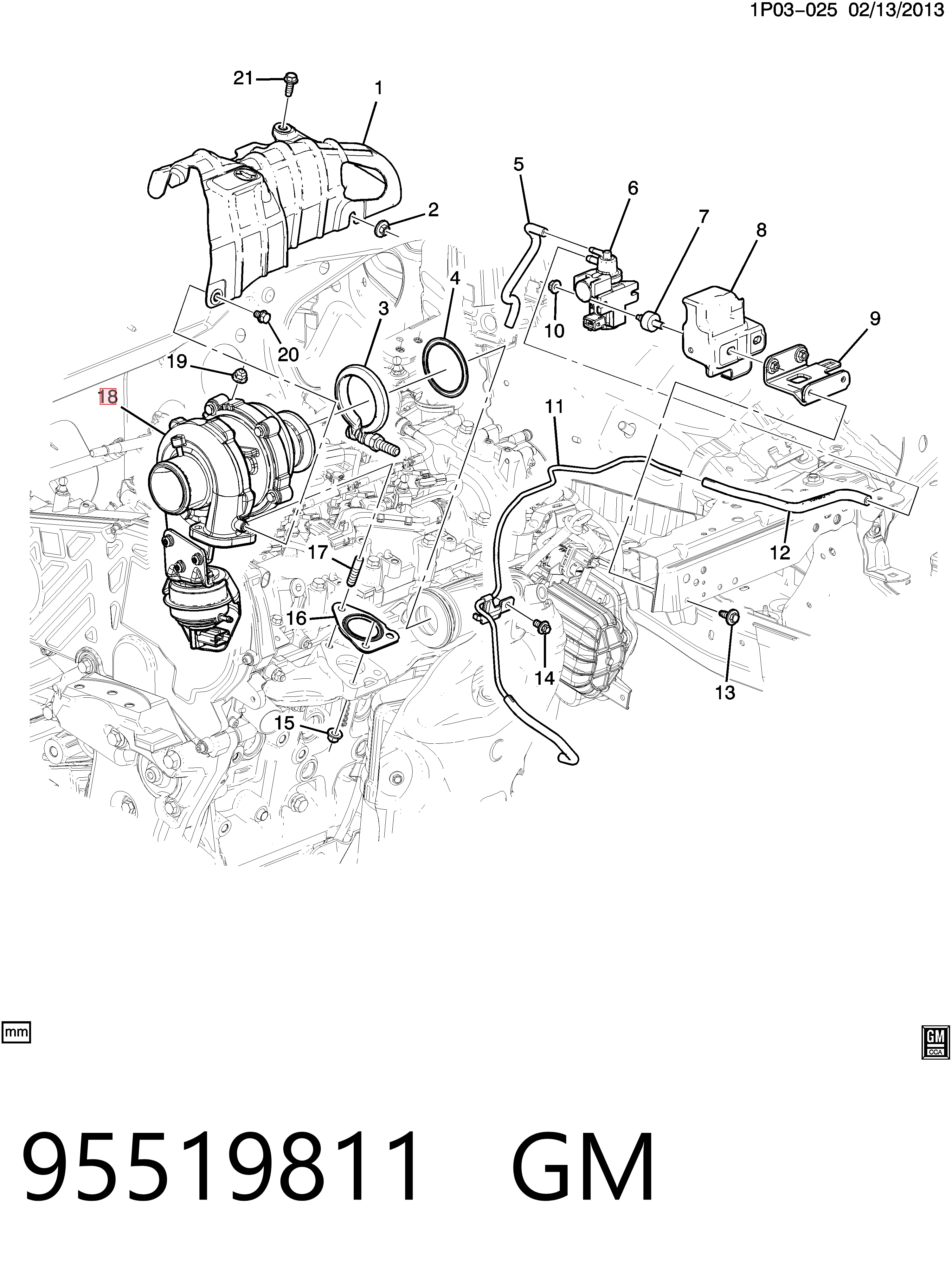 Турбіна 55581063 Peugeot/Citroen