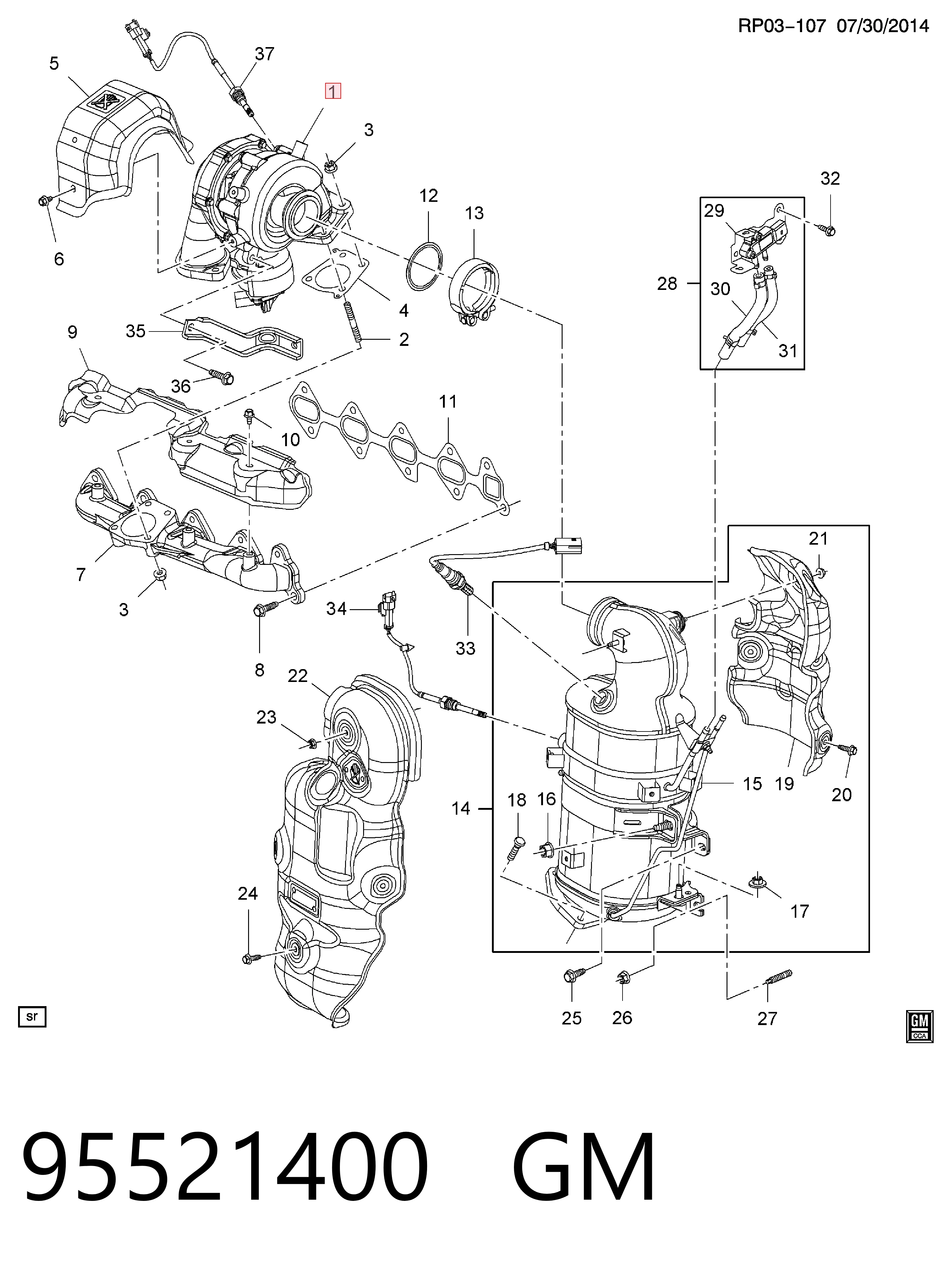 Купити 4947701600 Mitsubishi Турбіна