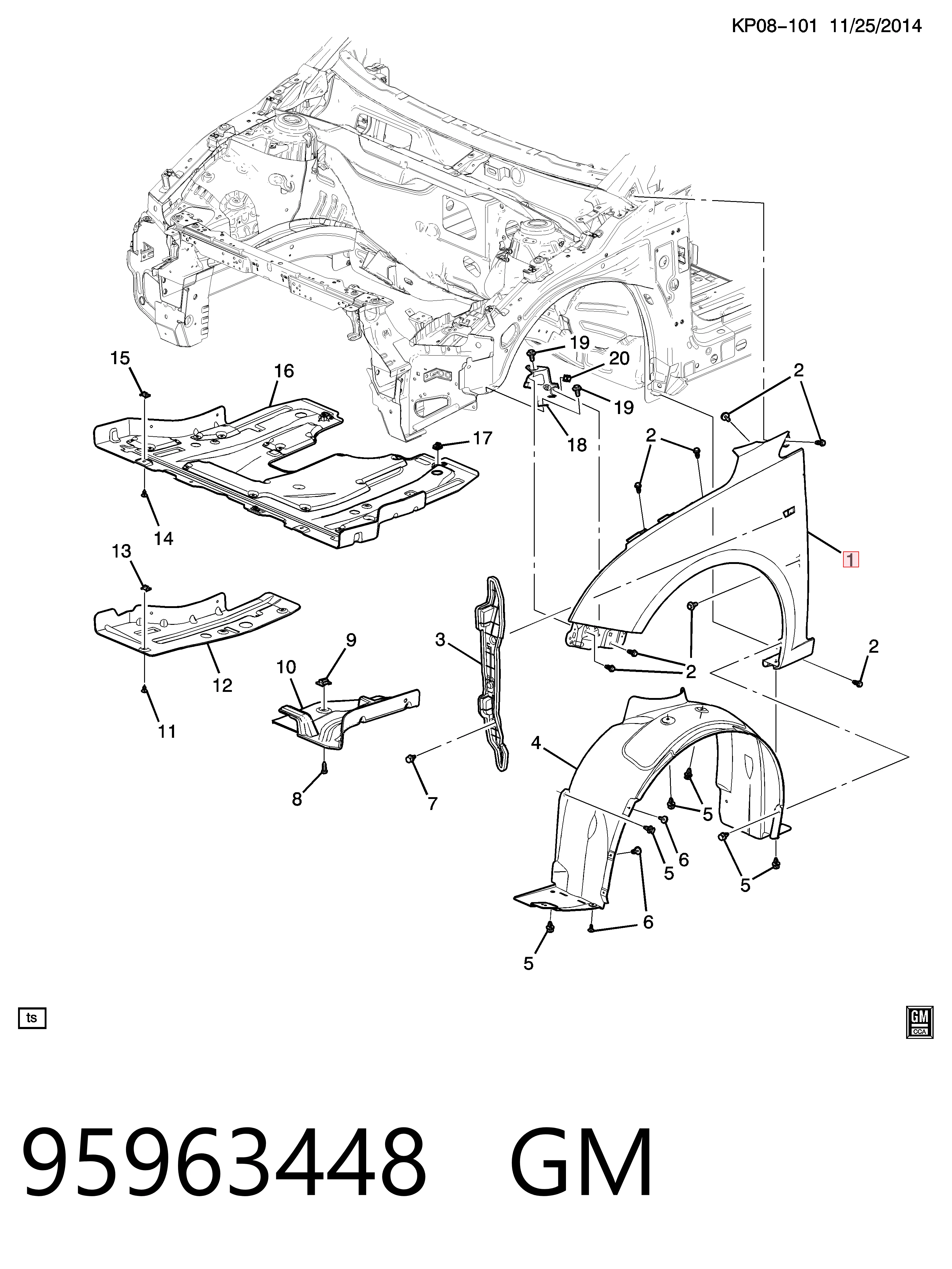Купити 94560510 Peugeot/Citroen Крила
