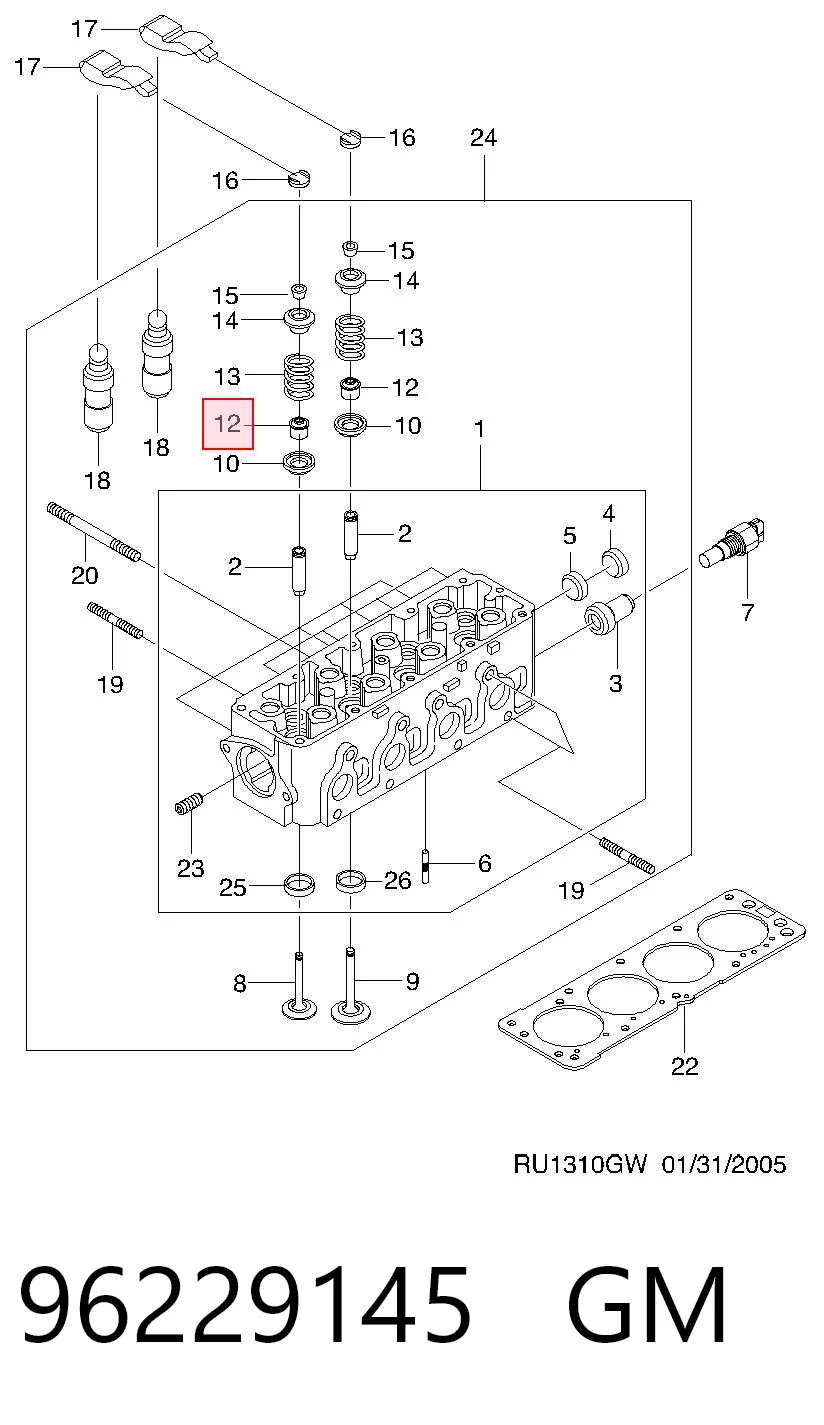 Сальник клапана N30007D Japan Cars