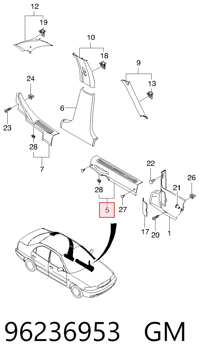 Купити Ремінь генератора Renault Laguna I B56, 556