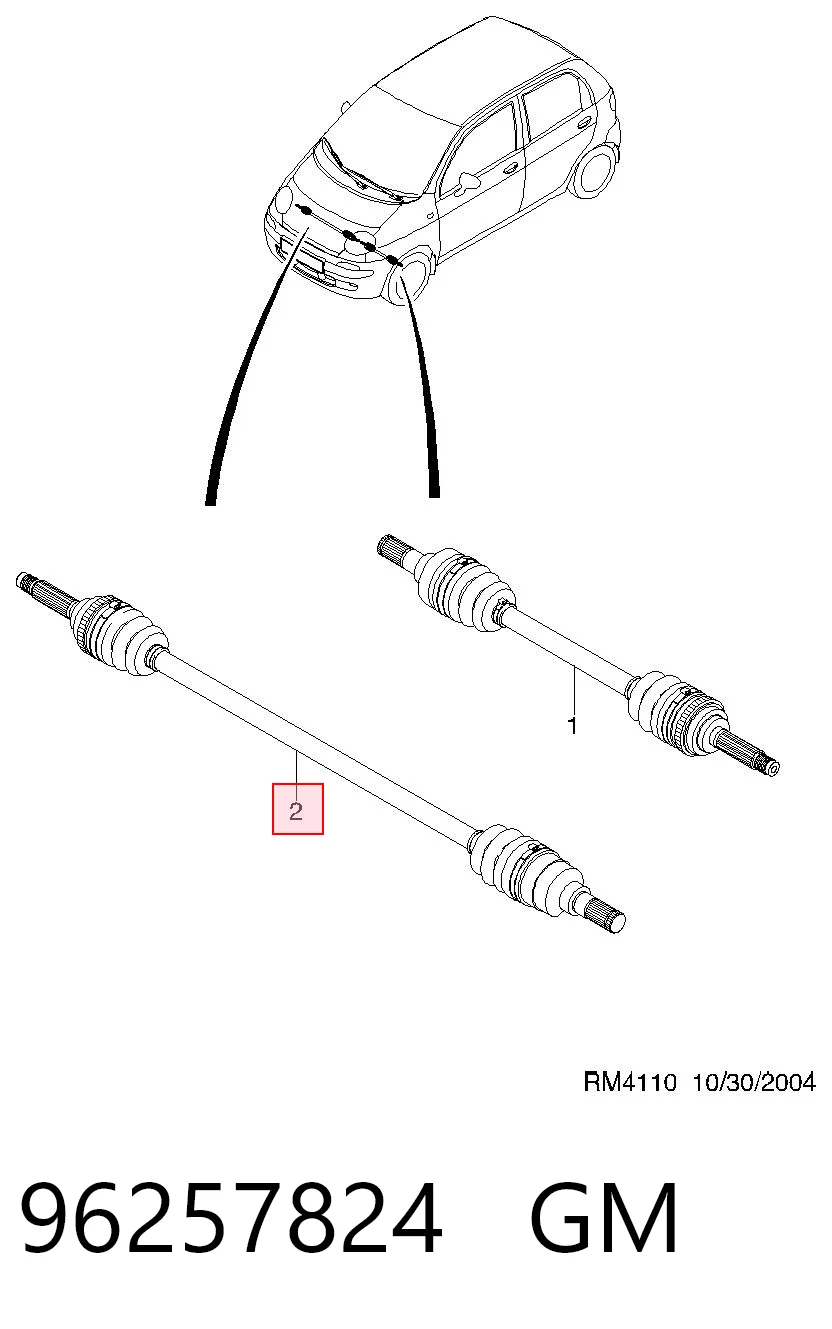 Привід передній лівий Polcar T98346A1 ціна, від 112.75 USD