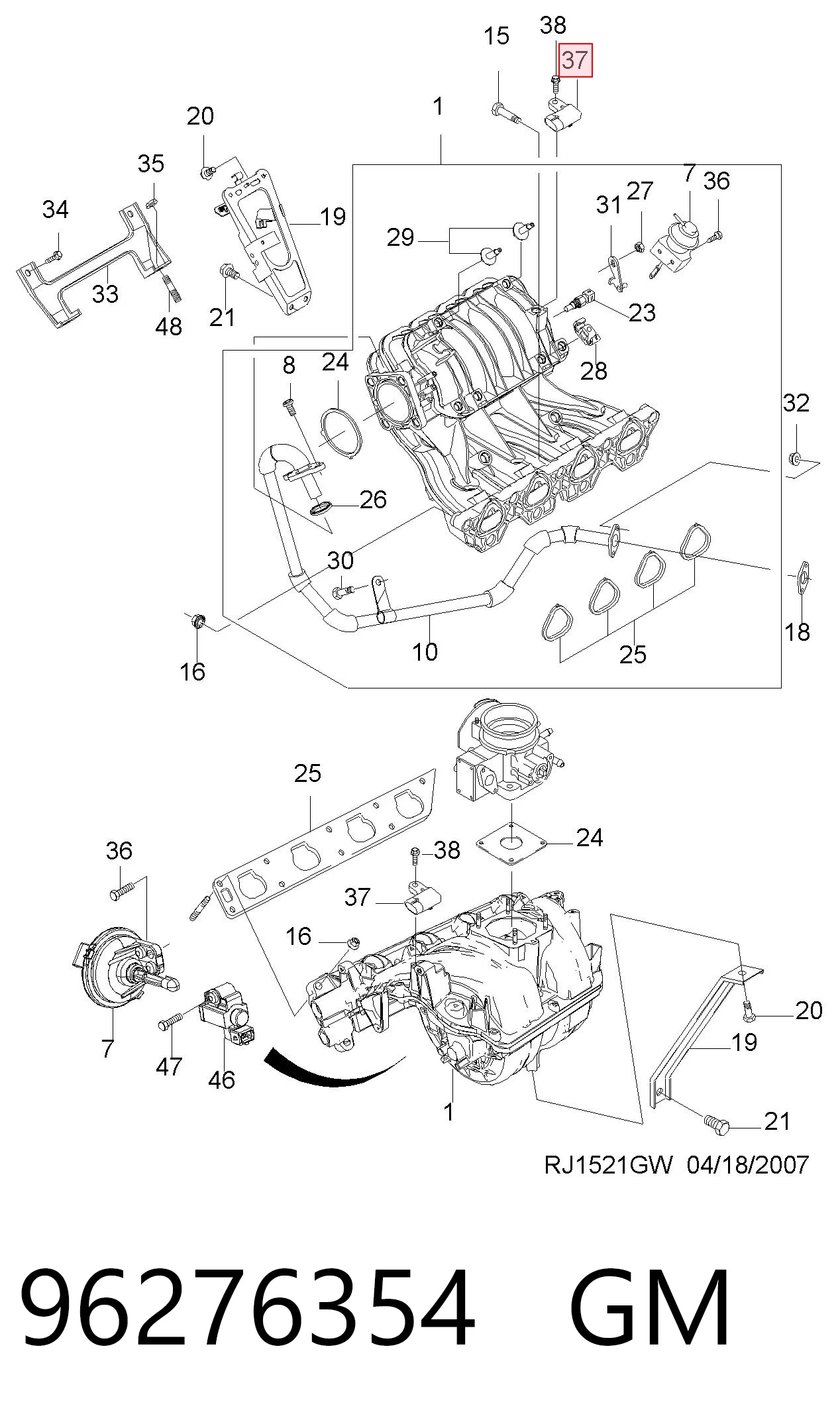 MAP сенсор Opel 25184080 ціна, від 25.52 USD