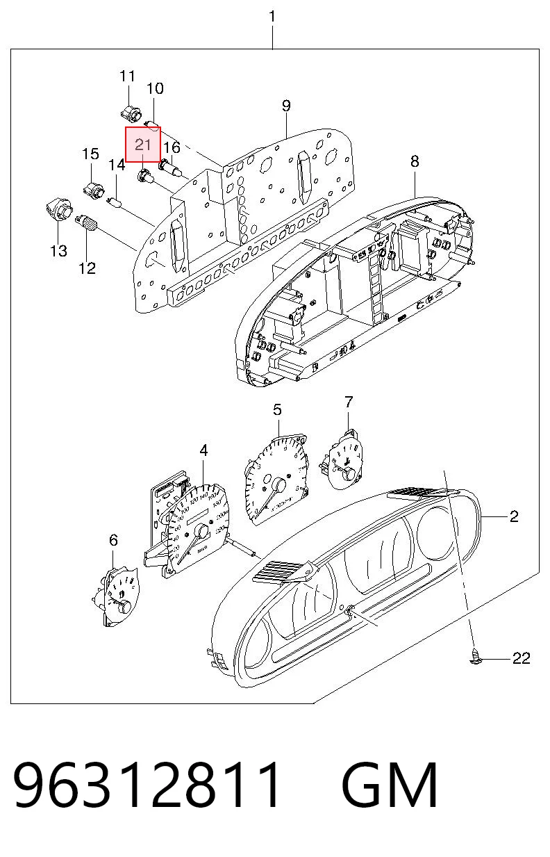 Лампочка щитка / панелі приладів Opel 94535597 ціна, від 0.19 USD