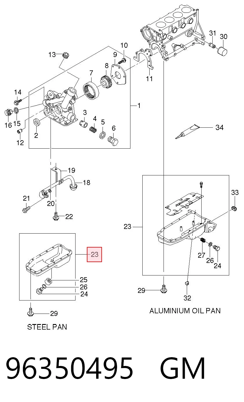 Піддон двигуна FSO 96481581 ціна, від 53.21 USD