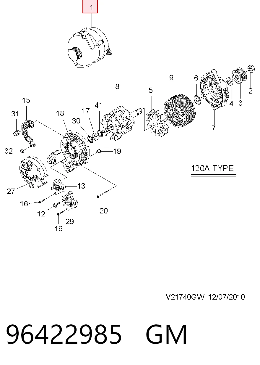 96647269 Peugeot/Citroen Авто генератор