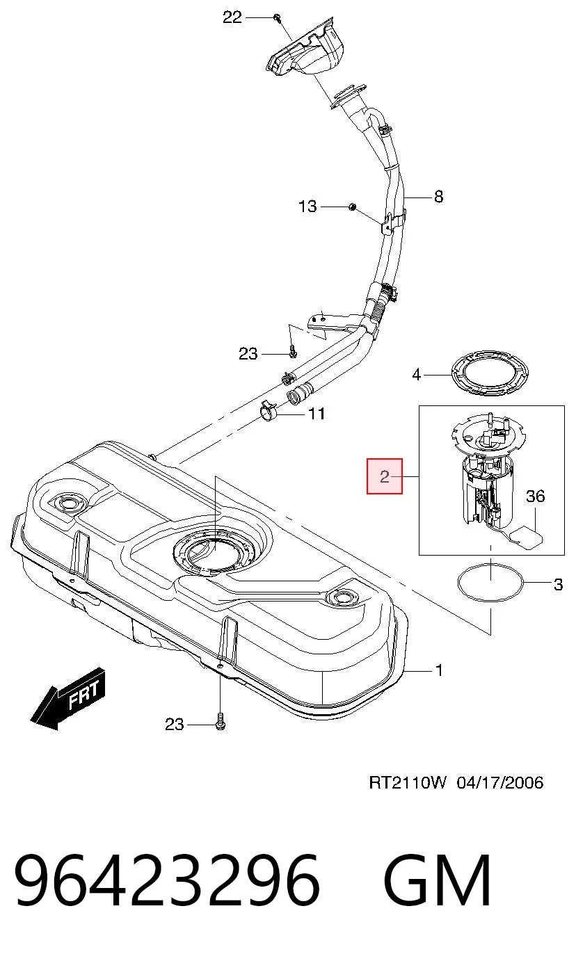 96406865 Opel Електробензонасос