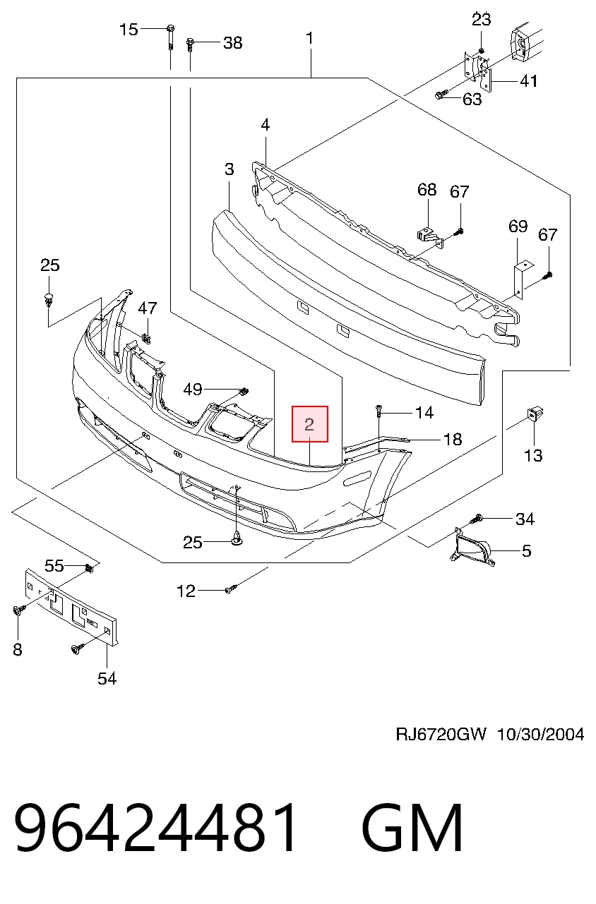 Бампер на авто Opel 96416043 ціна, від 50.08 USD