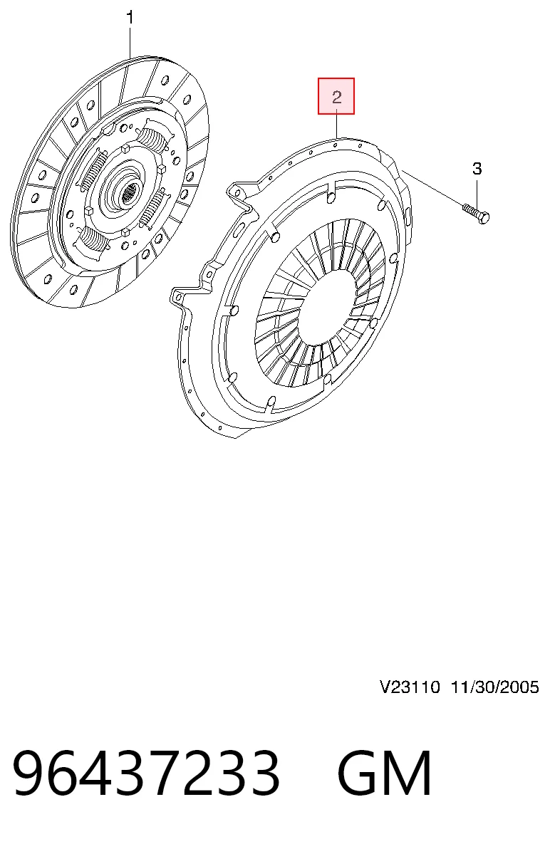 Купити 96876928 Opel Корзина зчеплення