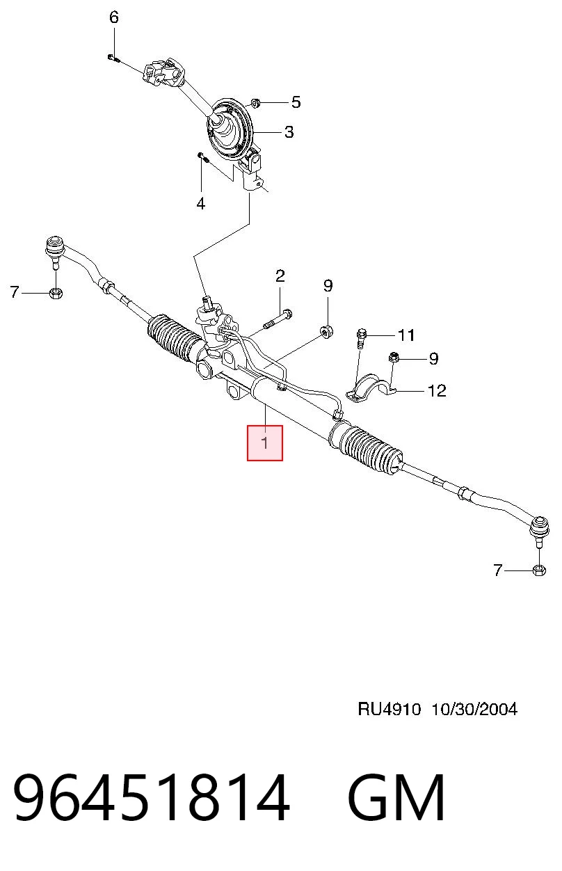 Управління рульове в зборі Opel 96387635 ціна, від 280.69 USD