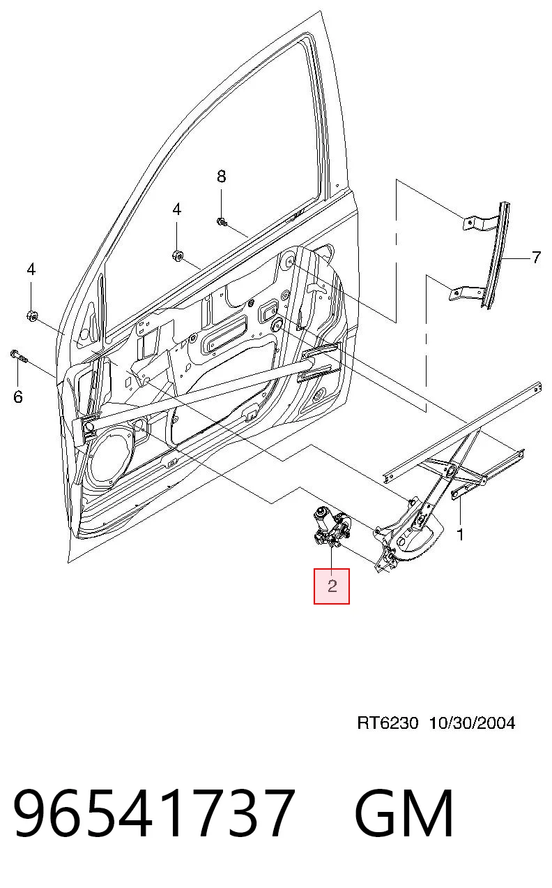 96879739 Opel Мотор склопідйомника водійських дверей