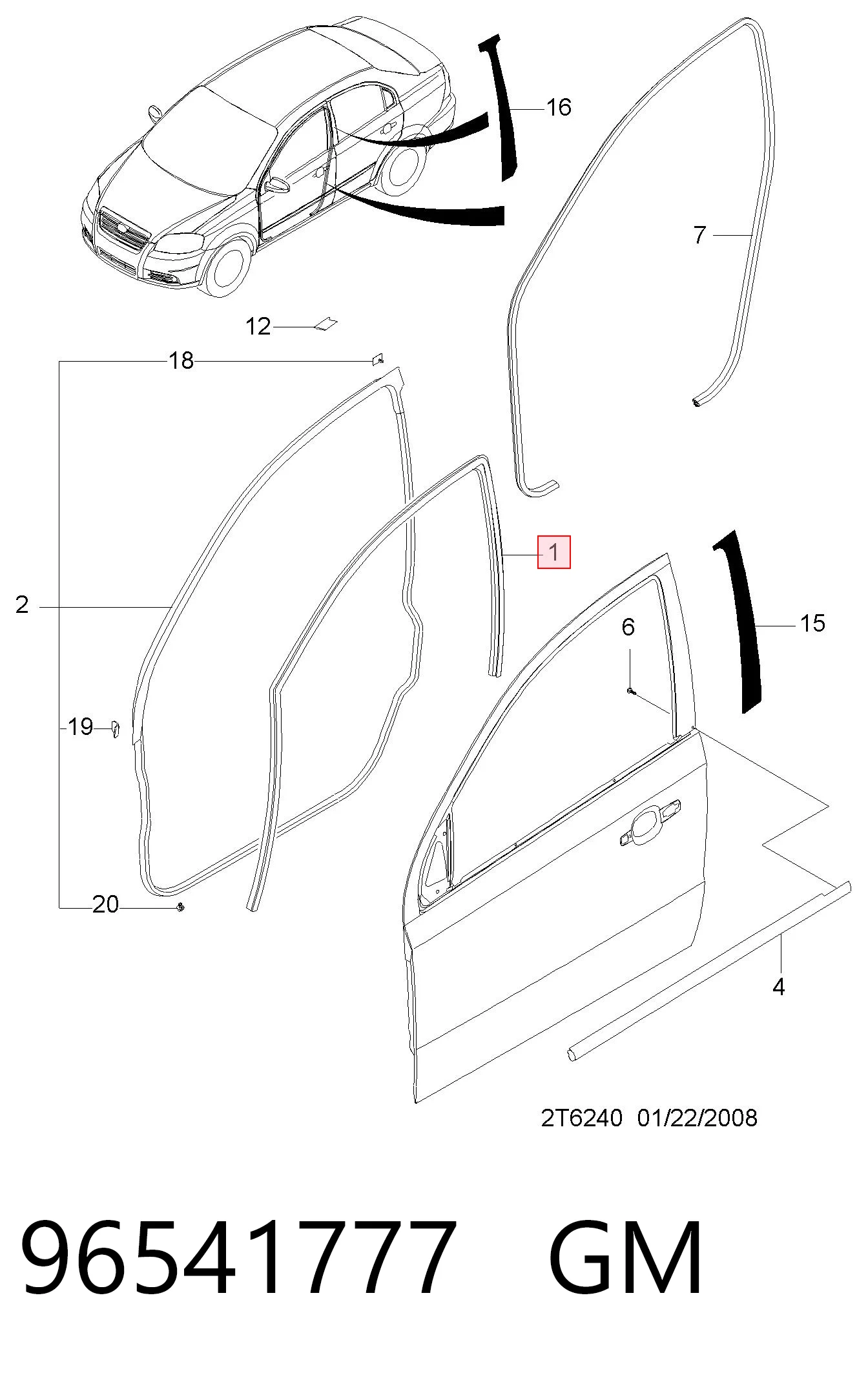 95980733 Peugeot/Citroen Направляюча скла рамки двері, передньої лівої