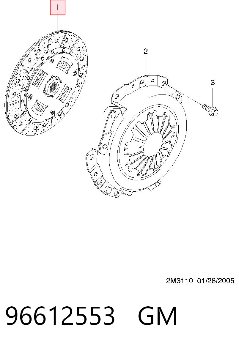 Зчеплення Opel 96343030 ціна, від 23.23 USD