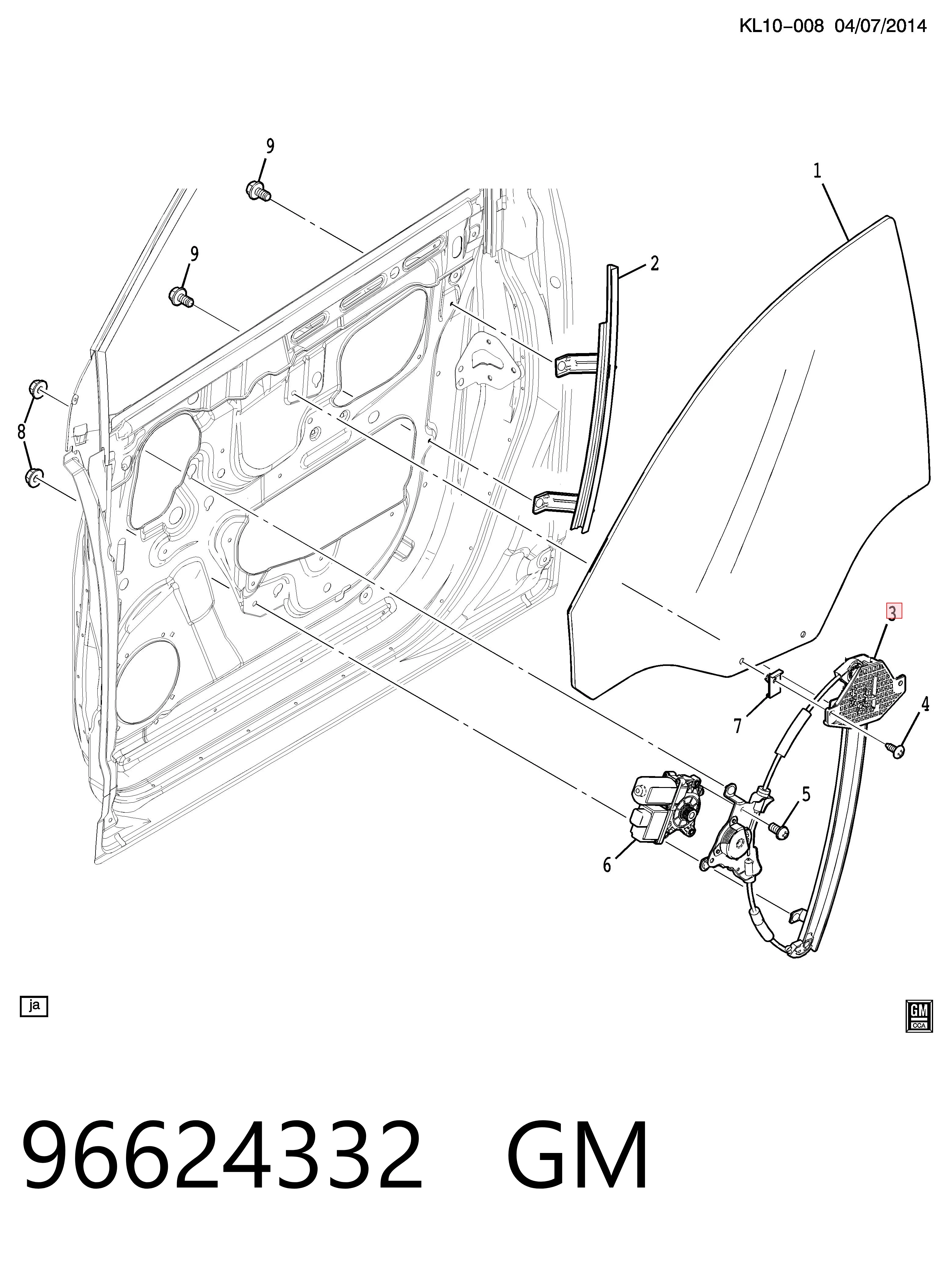  Склопідйомник передньої лівої двері Chevrolet Captiva 1