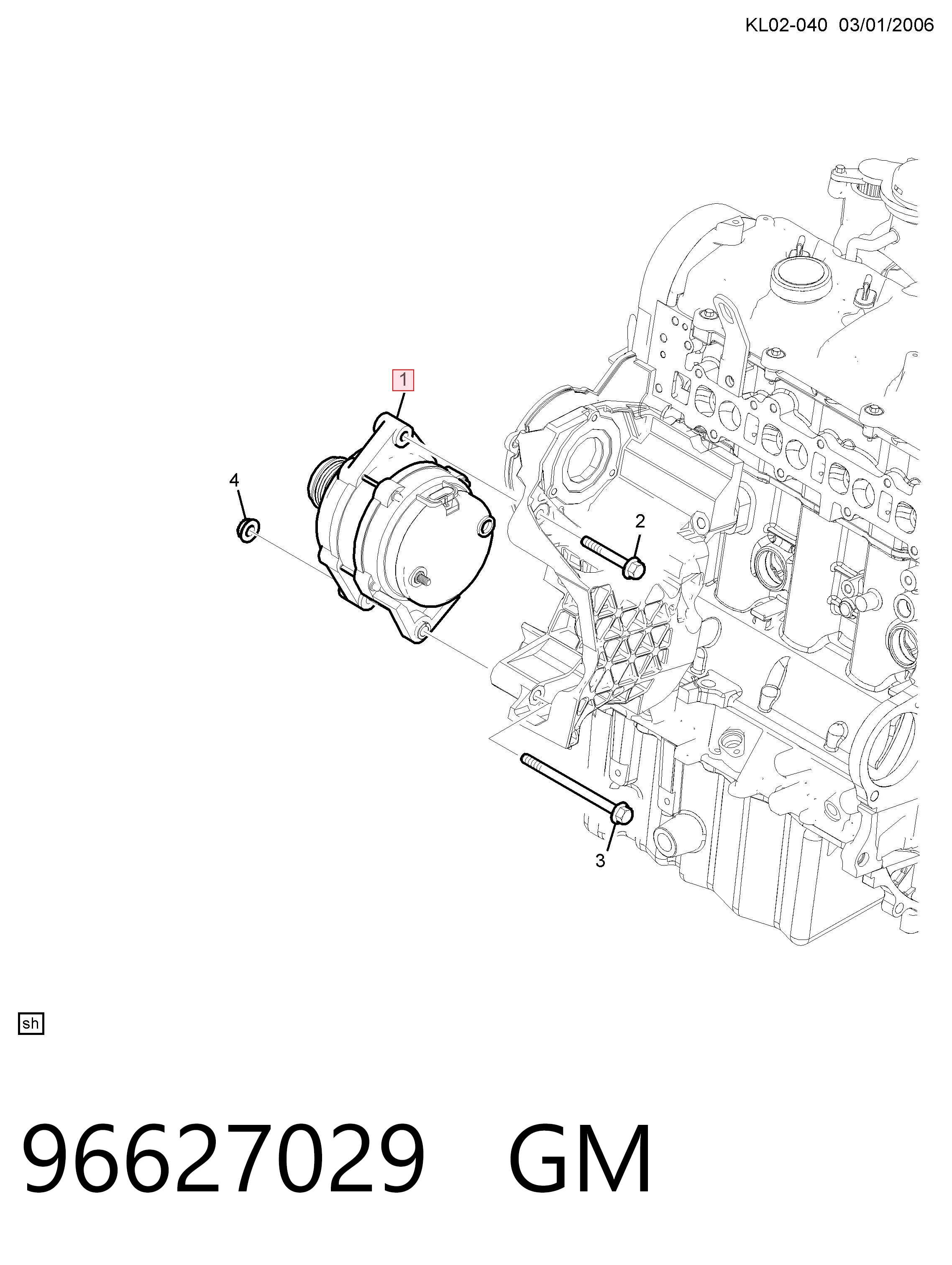 96866018 Peugeot/Citroen Авто генератор