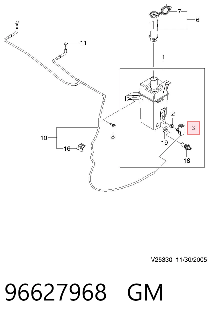 Купити 4803826 Opel Мотор омивача лобового скла
