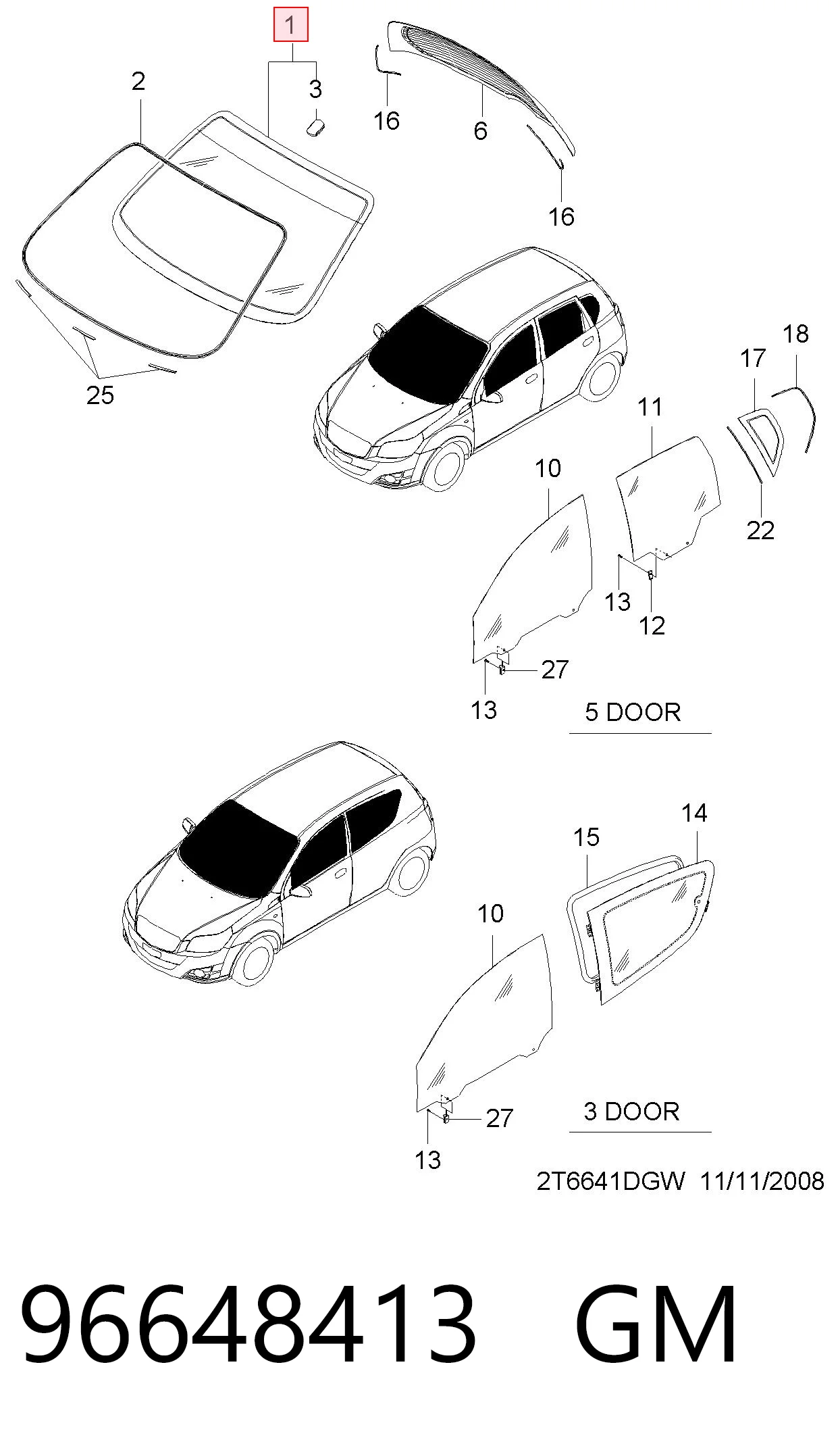 AB12447A Sekurit Автомобільне скло