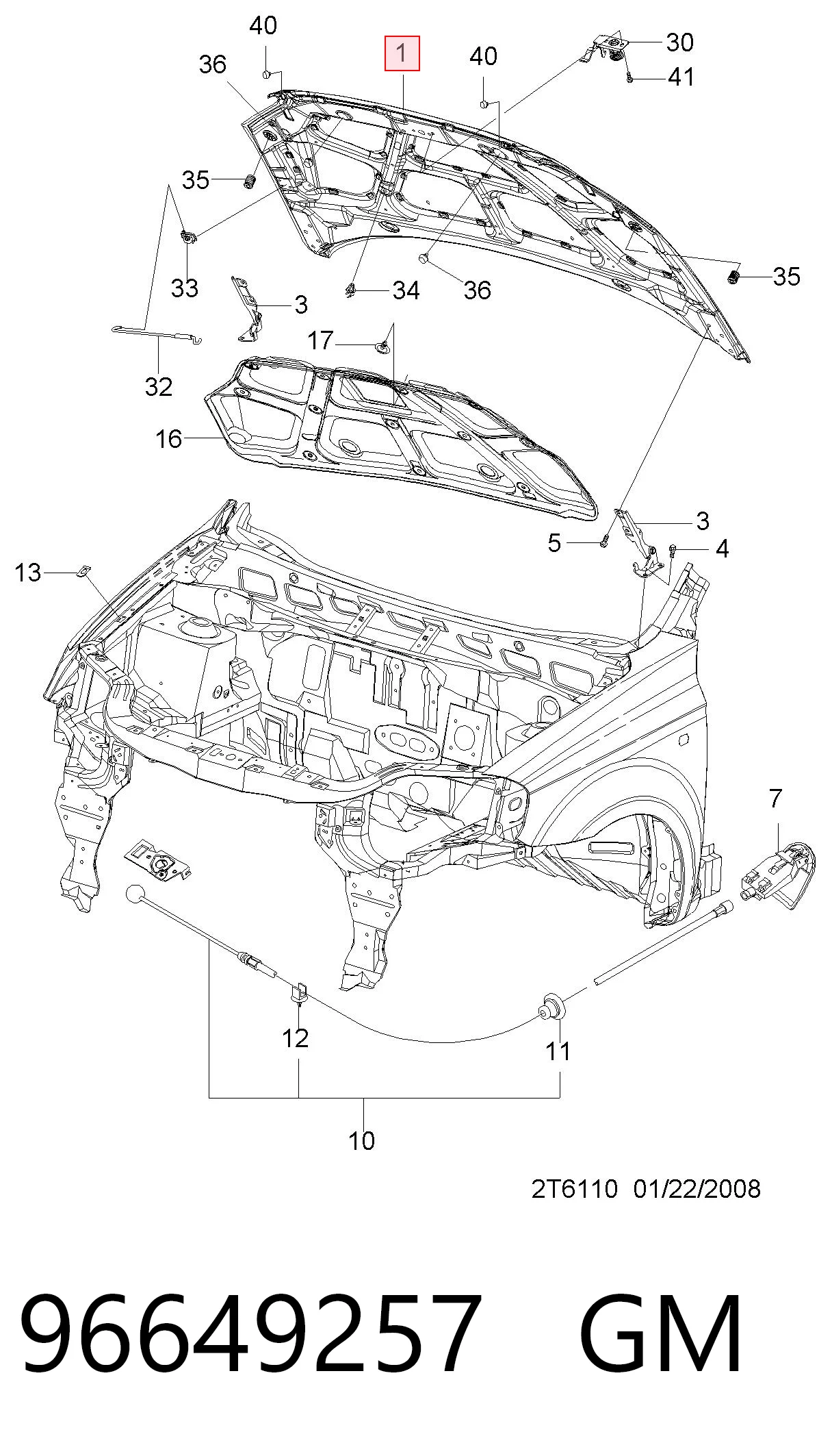 Капот Peugeot/Citroen 95164302 ціна, від 114.60 USD