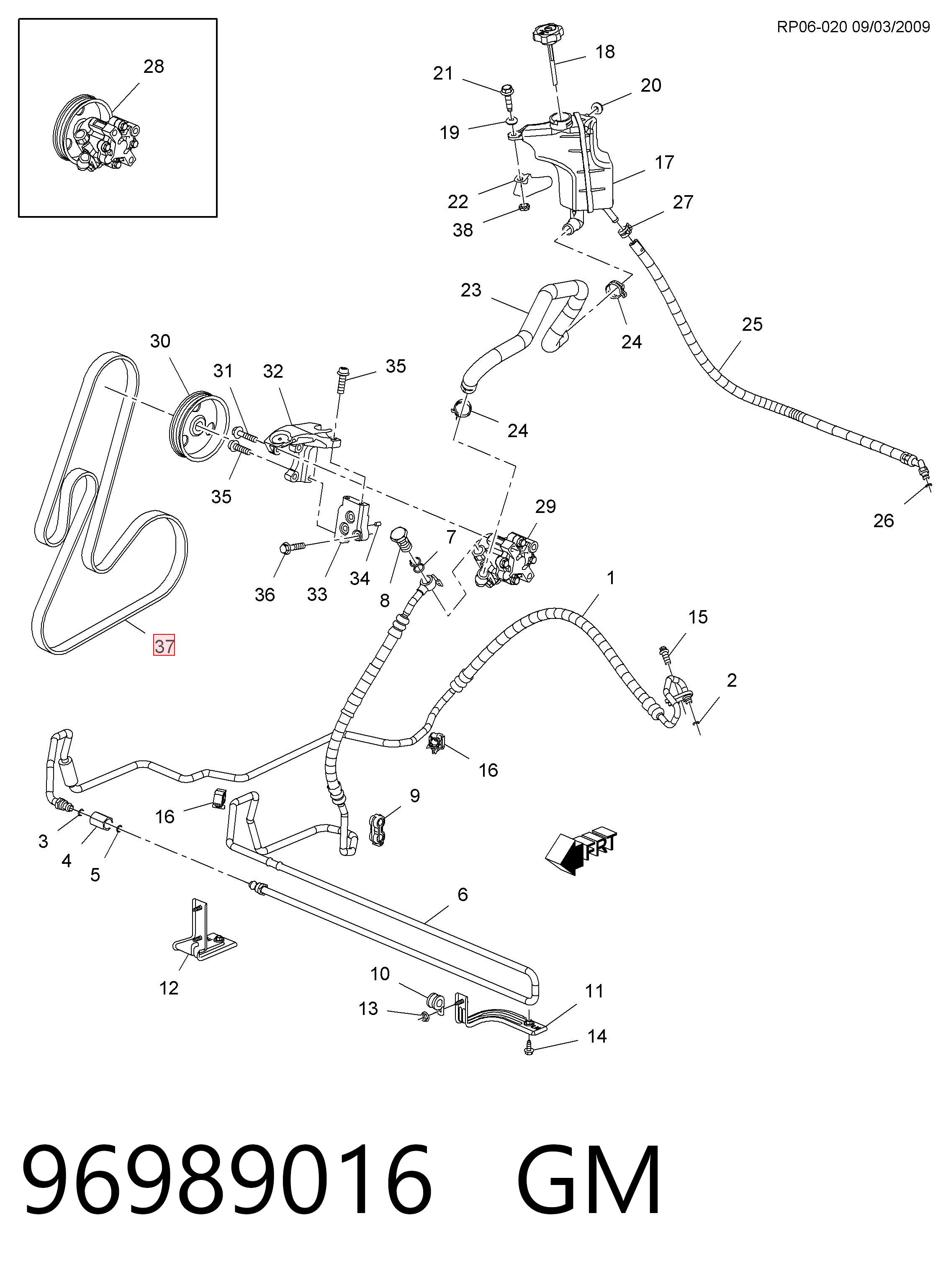 Клиновий ремінь Opel 25185543 ціна, від 15.36 USD