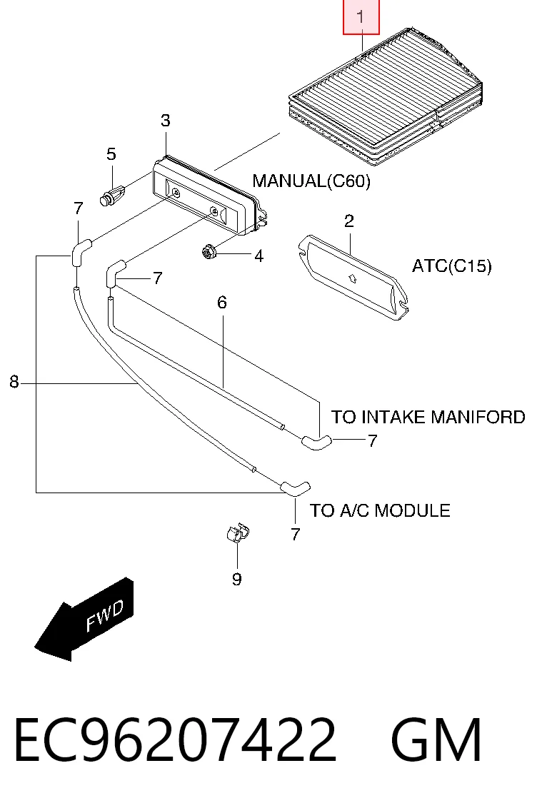 Купити FC1102 AMP/Paradowscy Фільтр салону вугільний