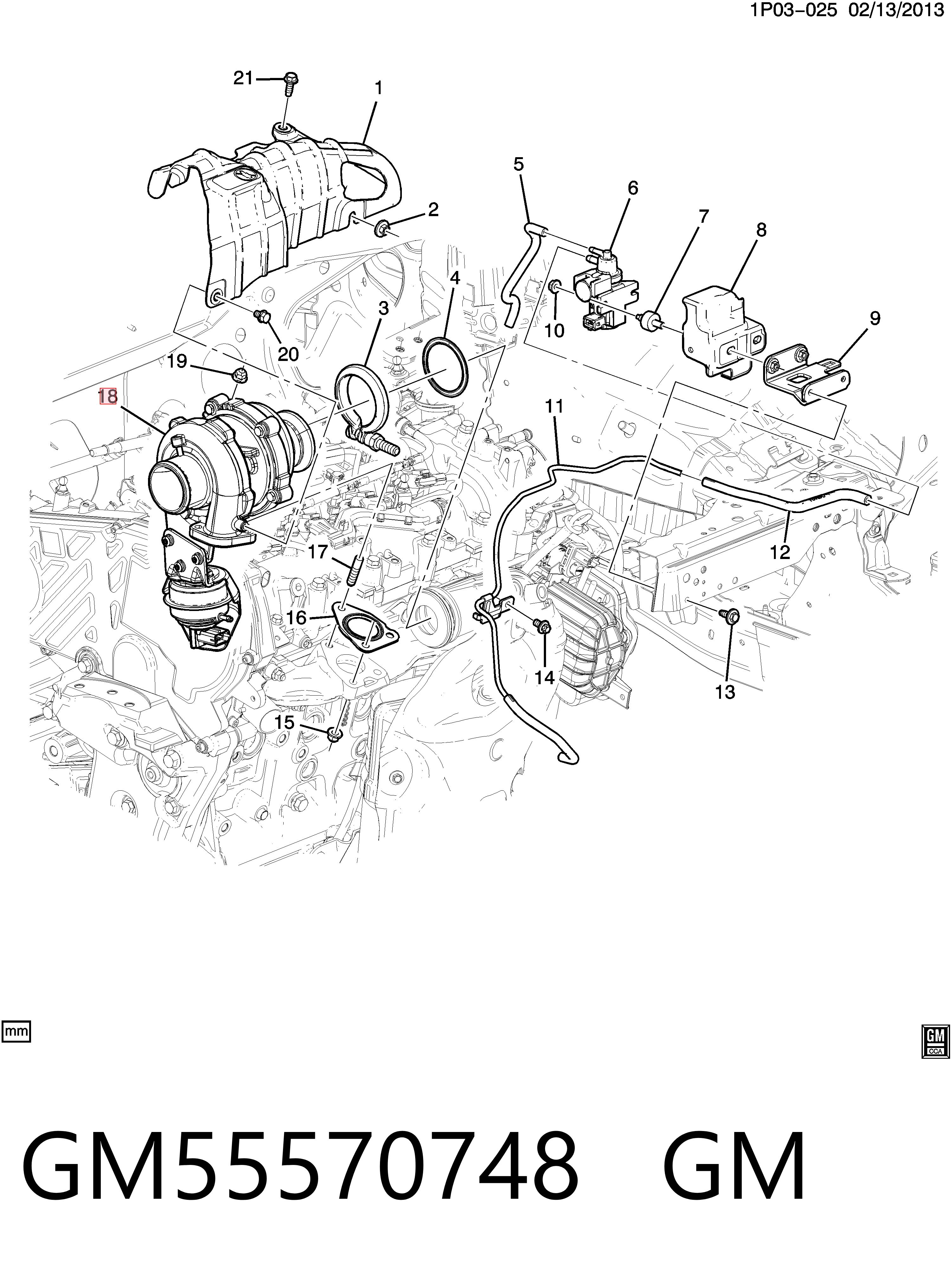 55581063 Peugeot/Citroen Турбонаддув